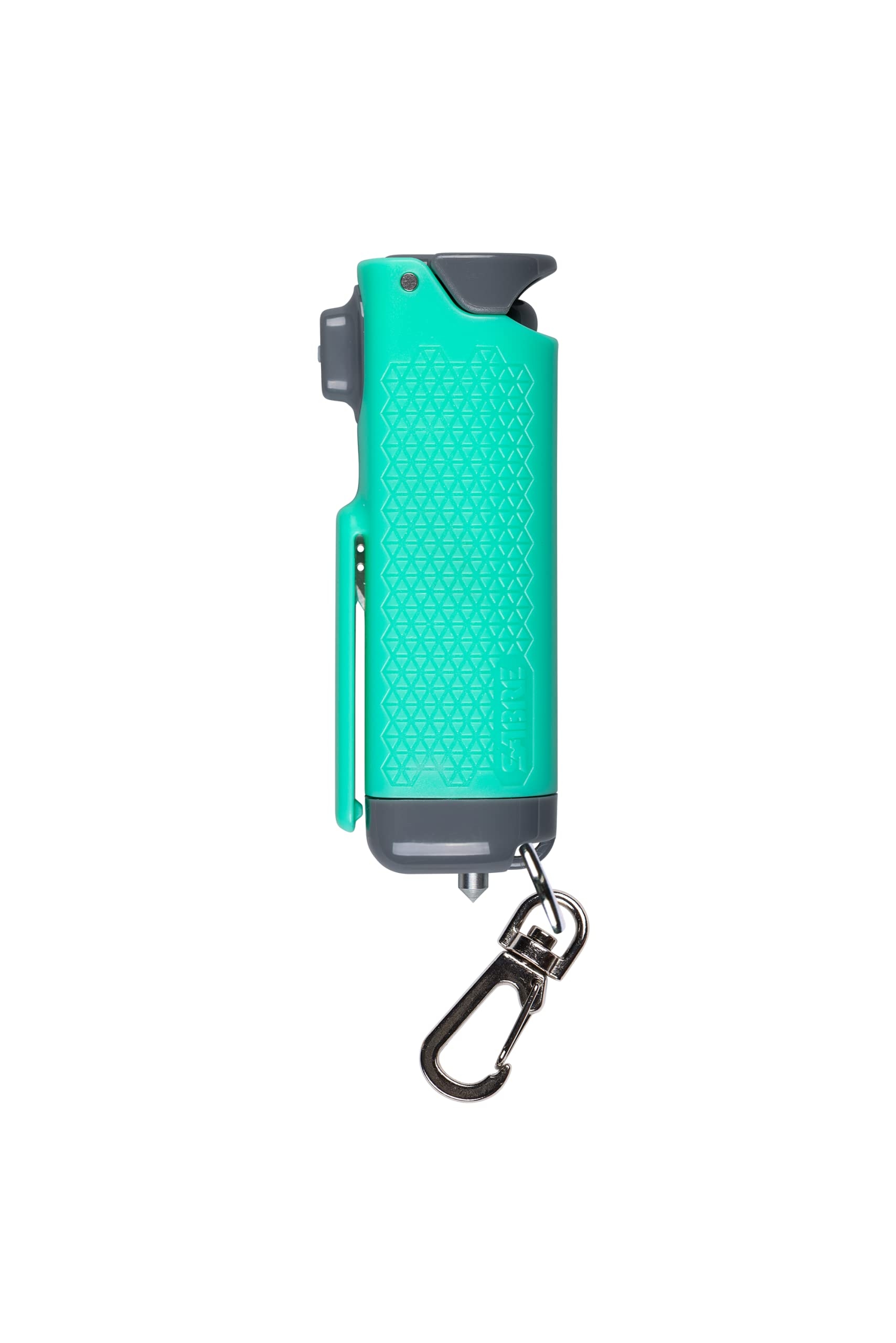 SABRE Safe Escape 3-In-1 Pepper Gel With Seat Belt Cutter & Window Breaker, Maximum Strength Pepper Spray, Snap Clip Keychain for Easy Carry & Fast Access, 0.54 fl oz, Easy to Use Fast Flip Top Safety