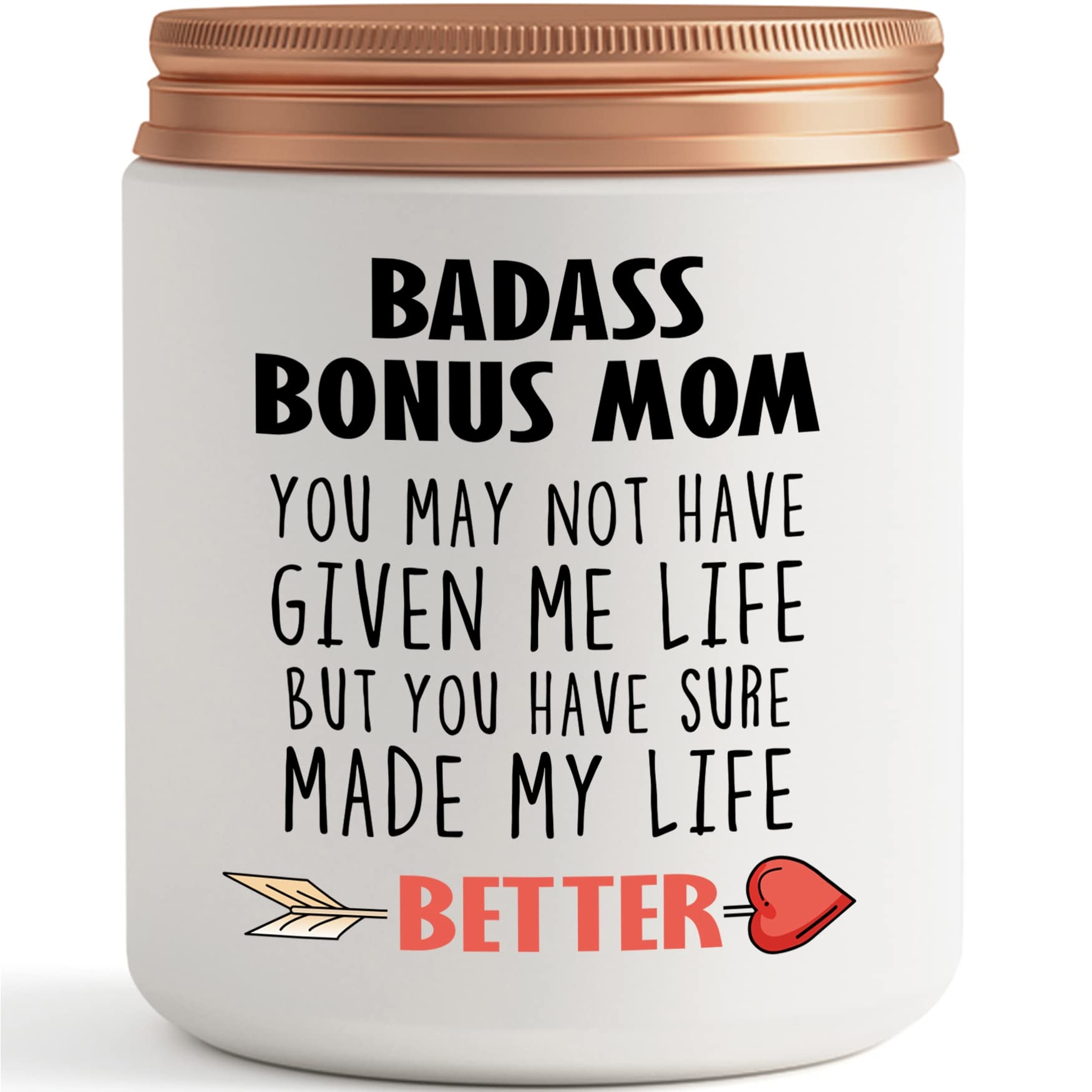 Bonus Mom Gifts- Mother in Law, Stepmom irthday Christmas Mothers Day Gifts- Funny Best Candle Gift Ideas for Adopted Mom from Daughter Son