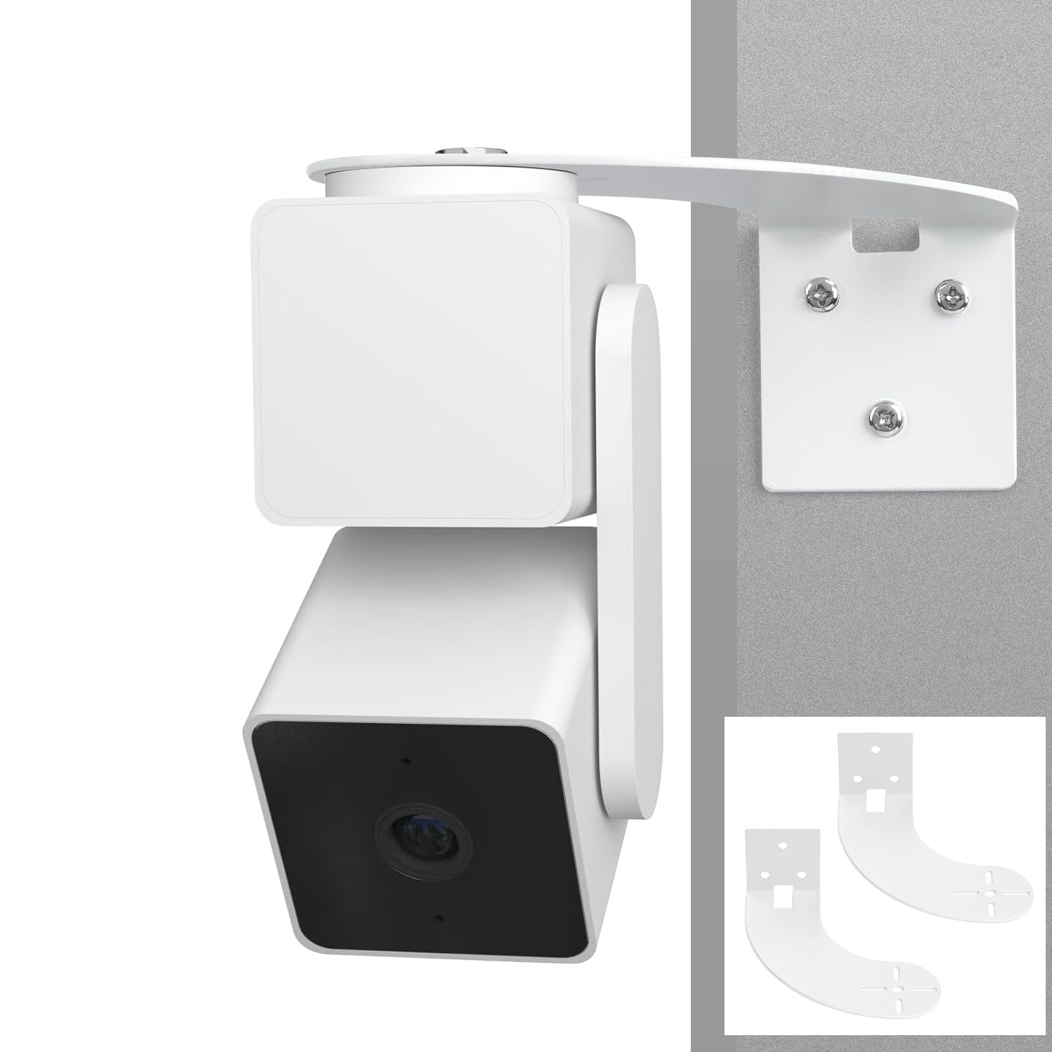 2Pack Corner Camera Wall Mount for Wyze Cam Pan V3/Wyze Cam V4,Maximum Coverage of 270° on Both Sides of The House,Reducing Blind Spots,Extended Corner Wall Mount Bracket for Wyze Cam