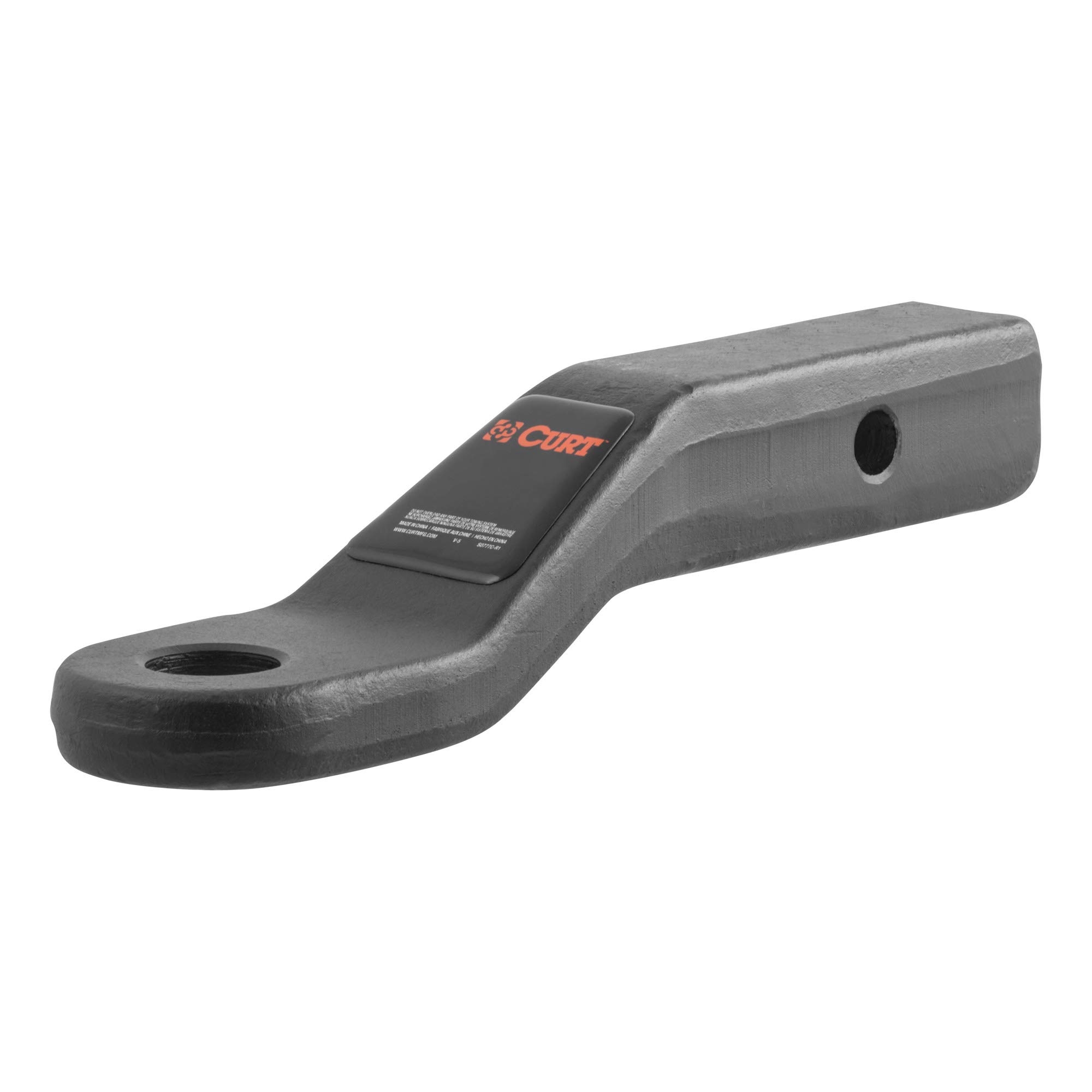 CURT 45340 Forged Trailer Hitch Ball Mount, Fits 2-Inch Receiver, 17,000 lbs, 1-1/4-Inch Hole, 2-In Drop, 1-Inch Rise