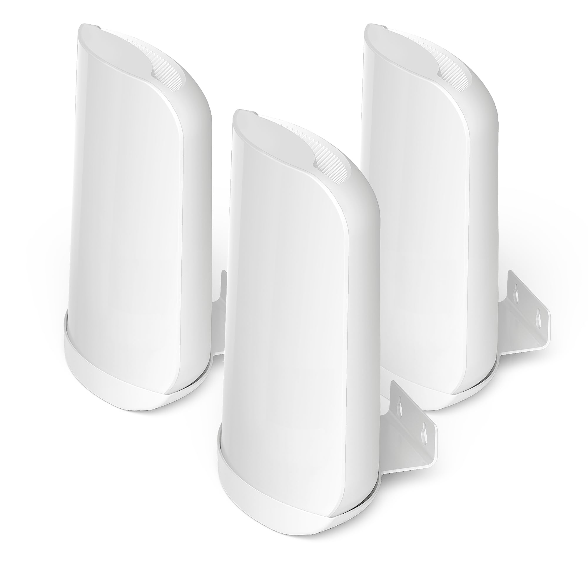 SONGCHEER Wall Bracket for Eero Max 7 Aluminum Alloy Max 7 Wall Mount Sturdy and Durable Space Saving Wall Mount Holder Compatible with Max 7 Mesh WiFi Router (White-3Pack)
