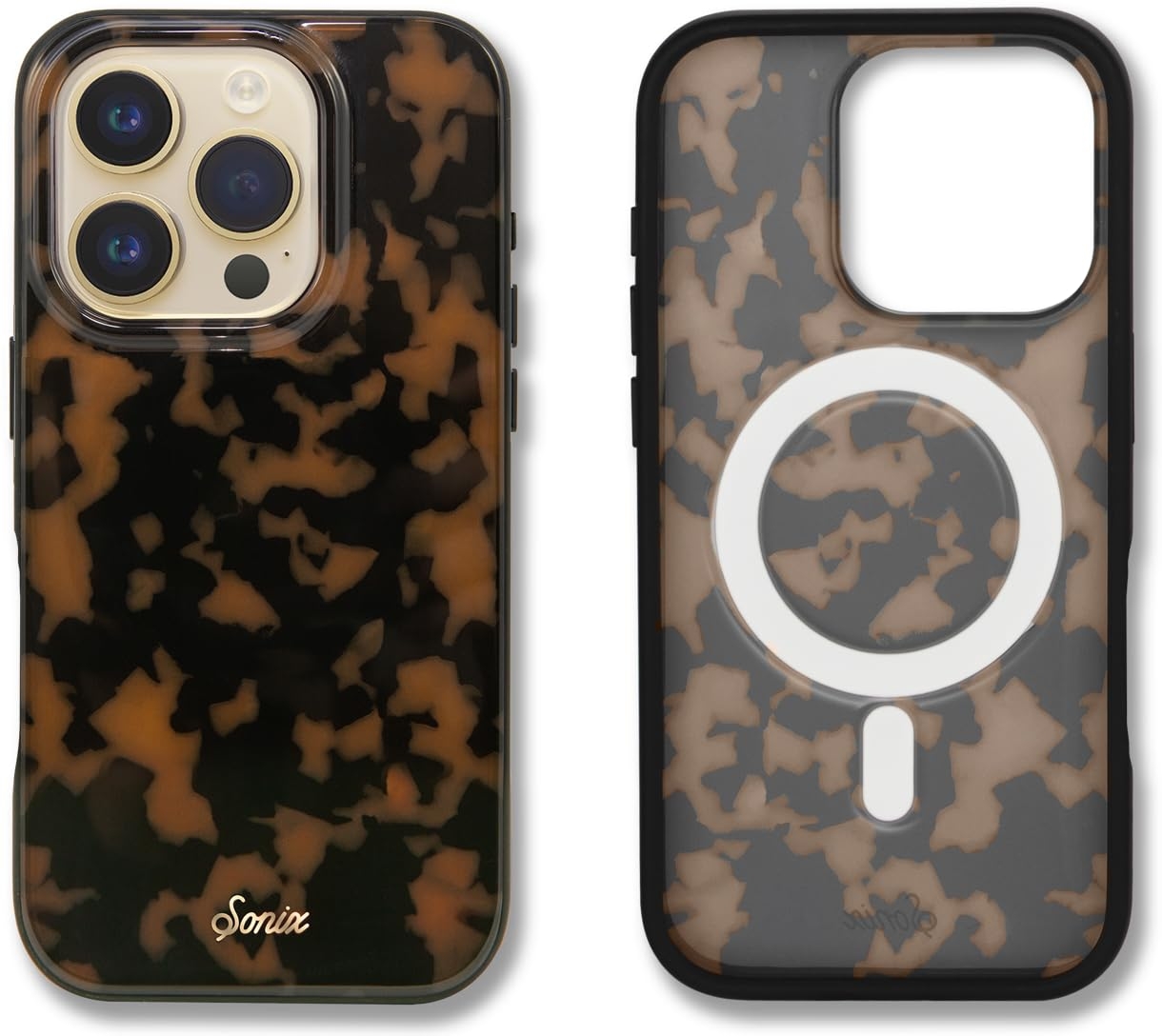 Sonix Case for iPhone 16 Pro Max | Compatible with MagSafe | 10ft Drop Tested | Tortoiseshell | Brown Tort