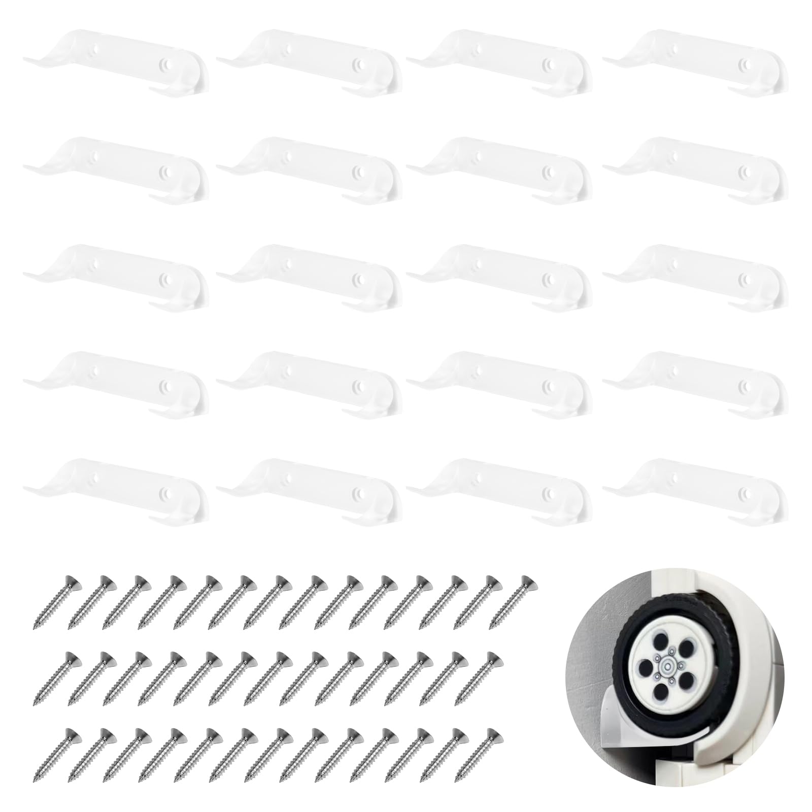 20 Pcs Car Wall Mount Compatible with Any Lego Speed Champion Series Models,Sturdy Wall Bracket for Brick Model Cars-Display Car Collection by Wheels on Wall（Clear）
