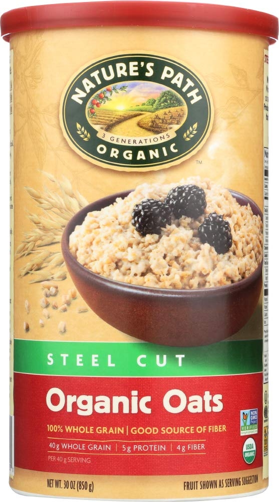 Country Choice Organic Irish Steel Cut Oats, 30-Ounce Canisters (Pack of 6)