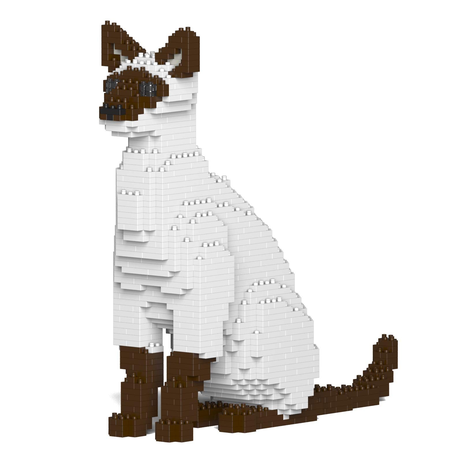 JEKCA Siamese Cat 01S-M01 | Cat Plastic Building Blocks | Age 14+