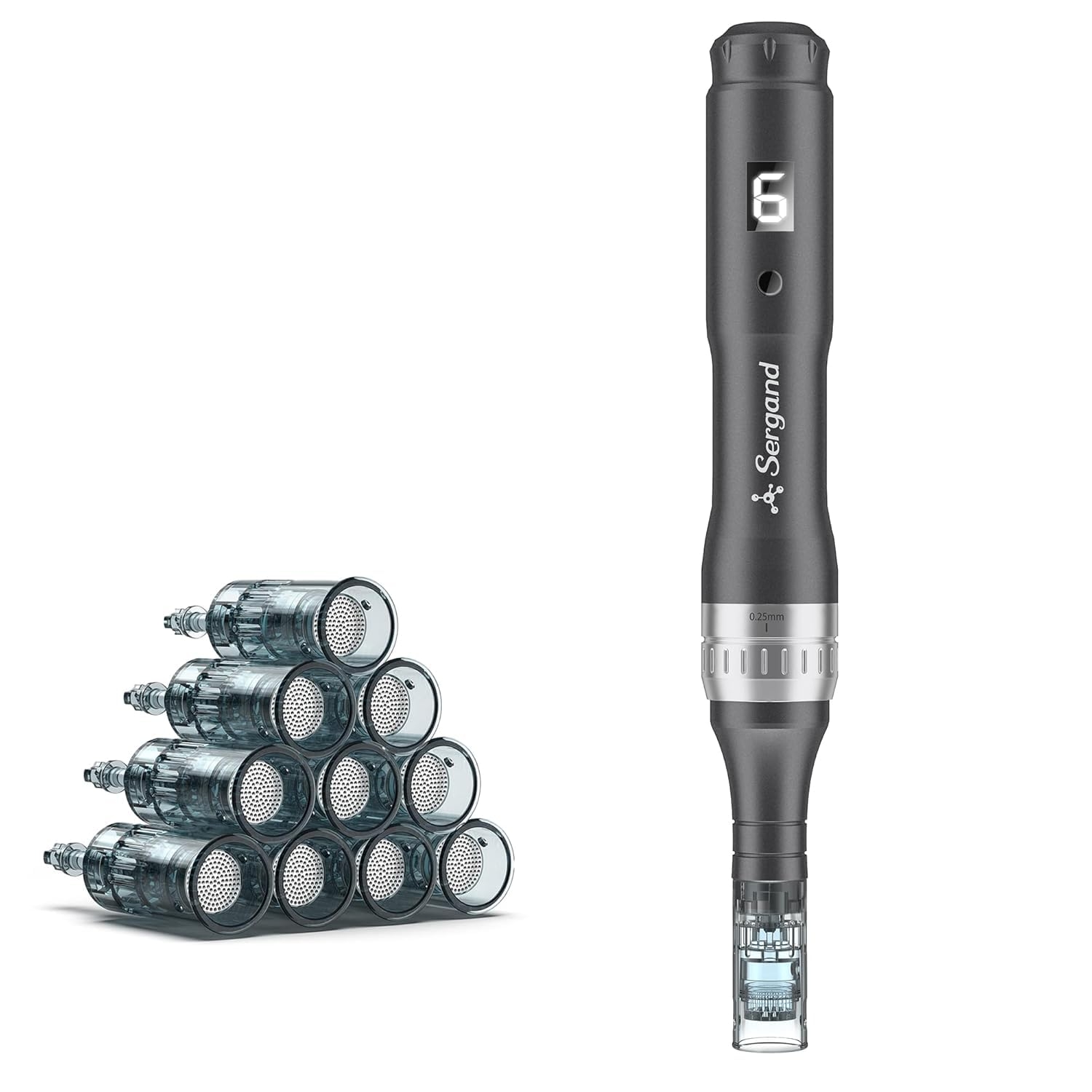 Microneedle Derma Roller Pen - Professional Microneeding 0.25 mm Derma Roller Beauty Pen - Microneedles Roller Pen for Women Men Tools