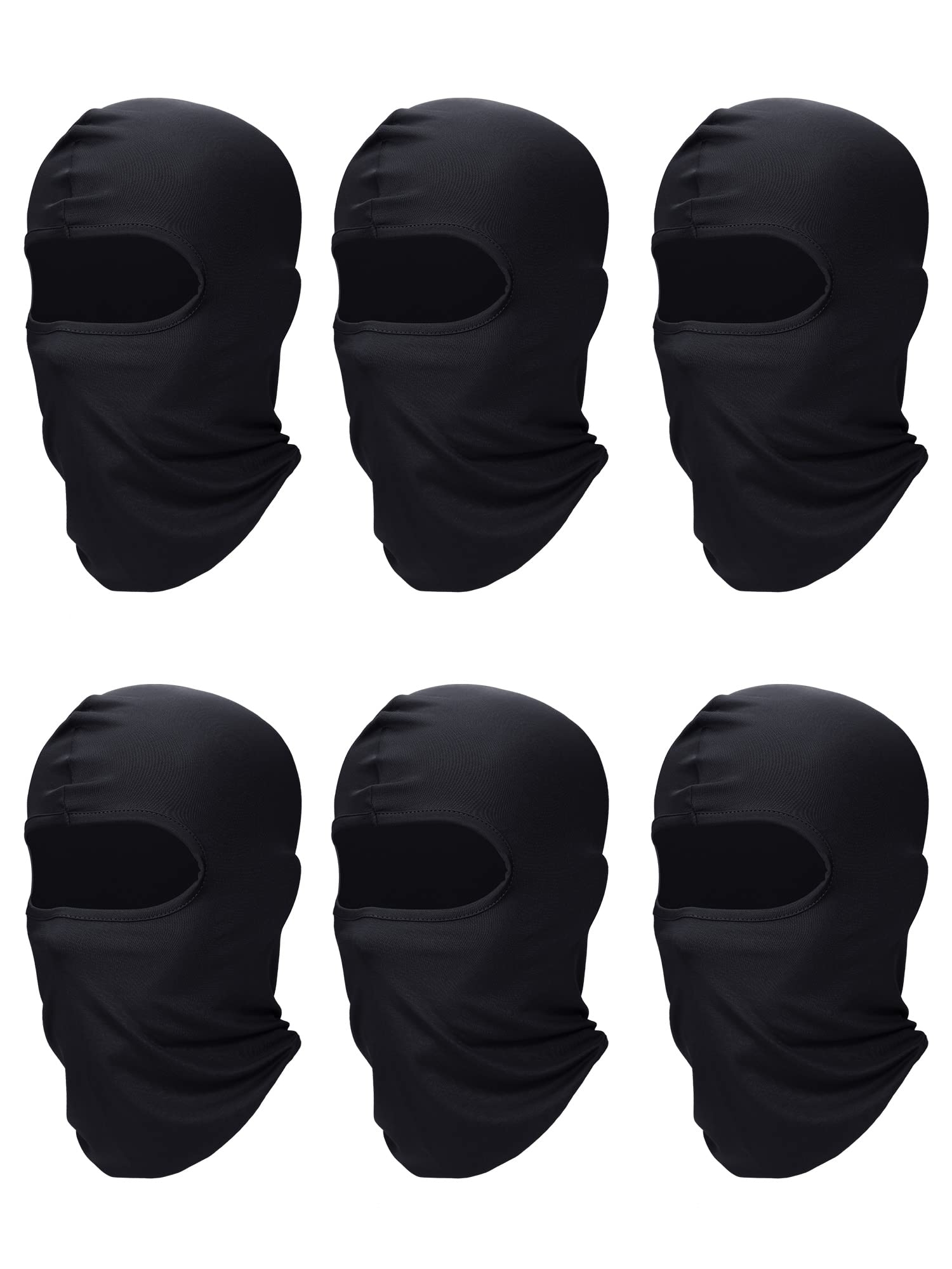 SATINIOR 6 Pcs Ski Mask Cover Balaclava Full Face Mask Summer Face Cover UV Protection Balaclava Men Women Outdoor Sports