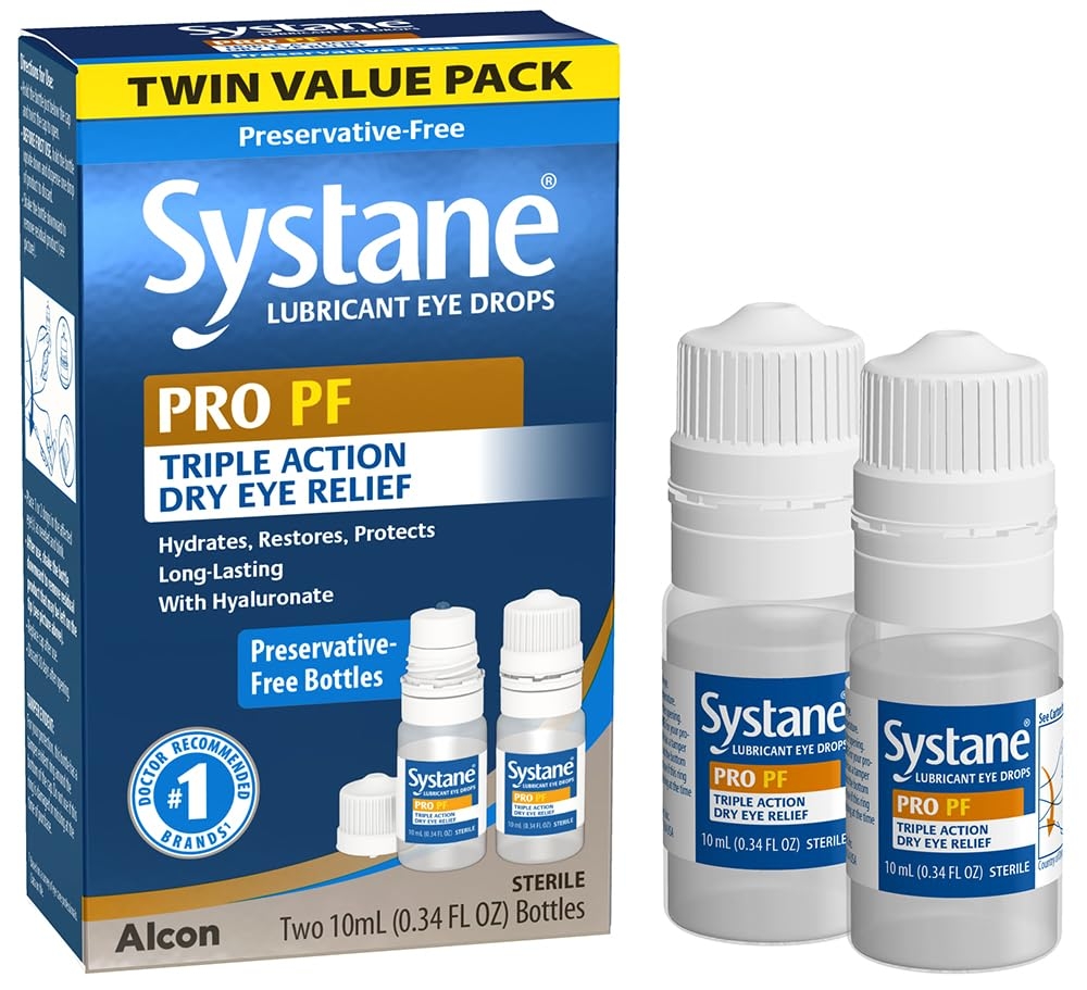 Systane PRO PF Multi-dose Preservative-Free Lubricant Eye Drops 2 Count