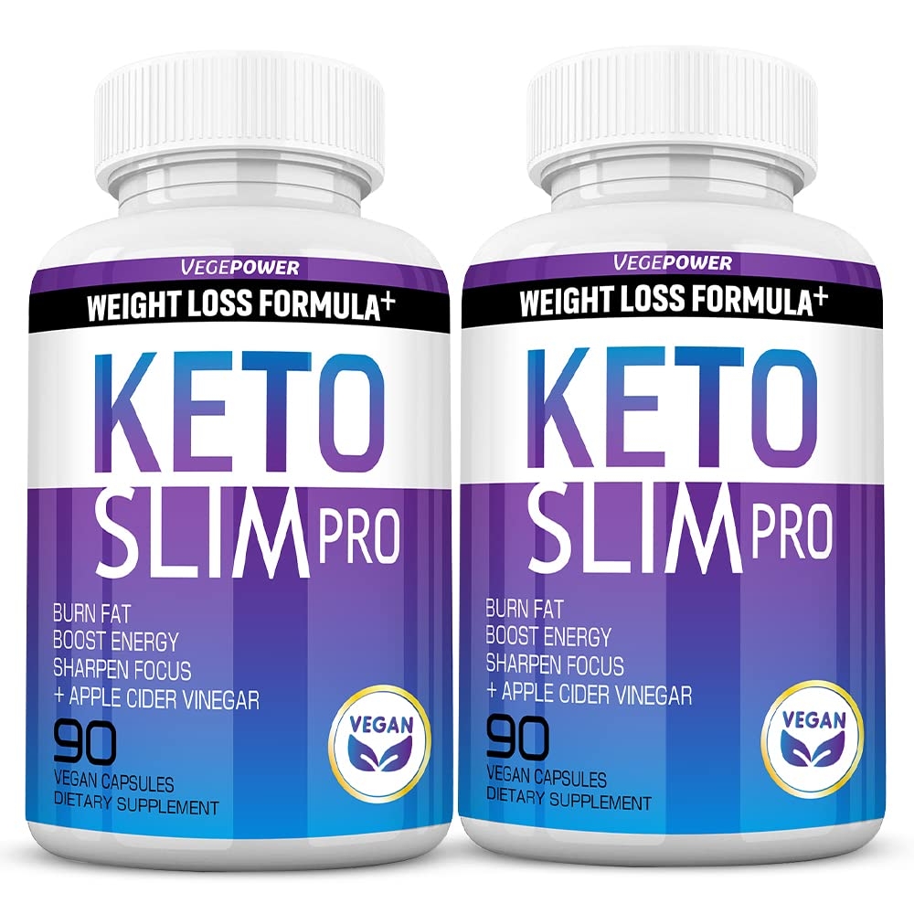 VEGEPOWER Keto Weight Loss Pills - Fat Burner for Women and Men with Apple Cider Vinegar - Natural Appetite Suppressant, Weight Management & Metabolism Booster - 180 Keto ACV Capsules