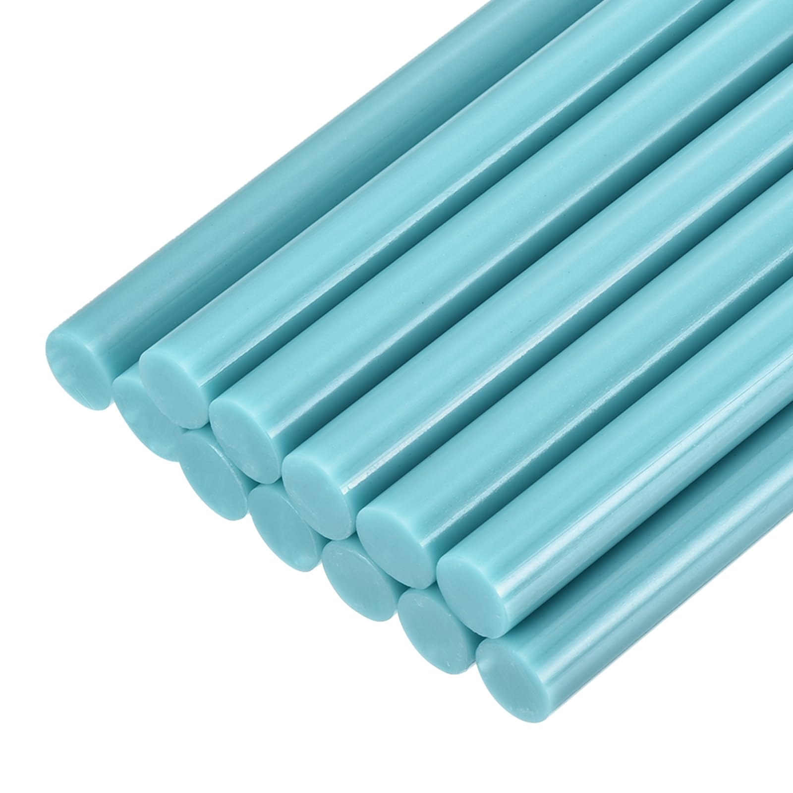 uxcell Mini Hot Glue Sticks for Glue Gun 11mm x 100mm Light Blue 12pcs