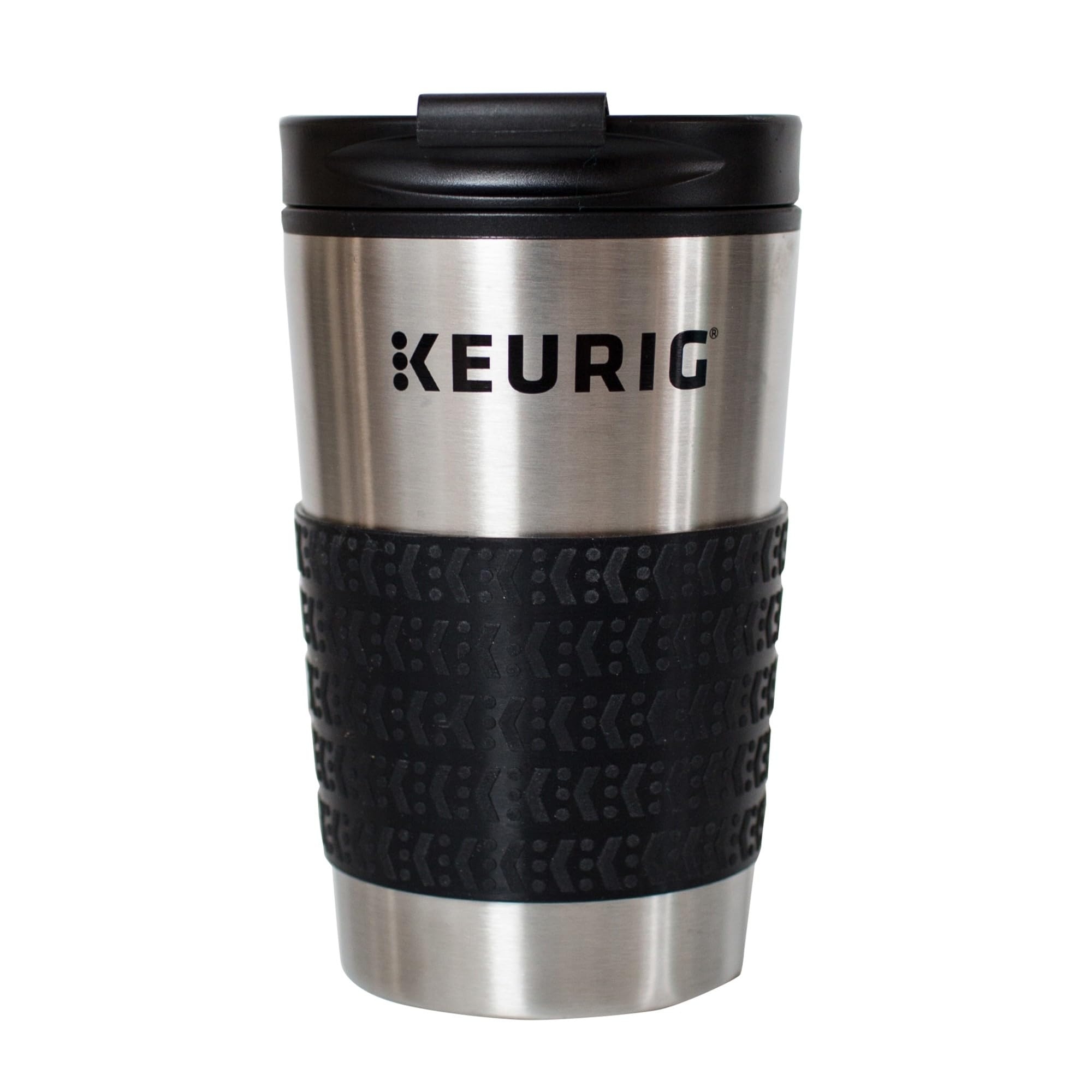 Keurig Travel Mug Fits K-Cup Pod Coffee Maker, 1 Count (Pack of 1), Stainless Steel