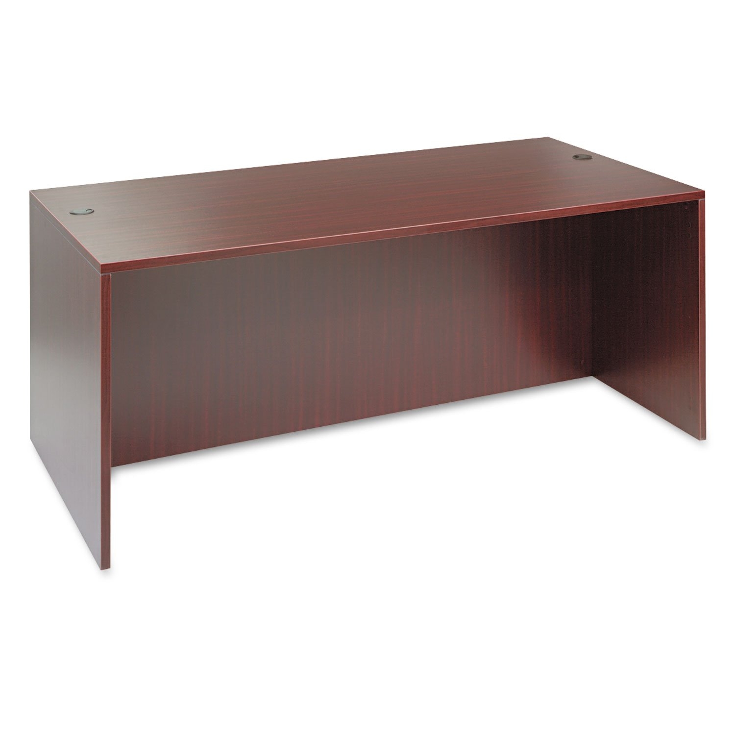 Alera ALEVA217236MY 71 in. x 35.5 in. x 29.63 in. Valencia Series Straight Front Desk Shell - Mahogany