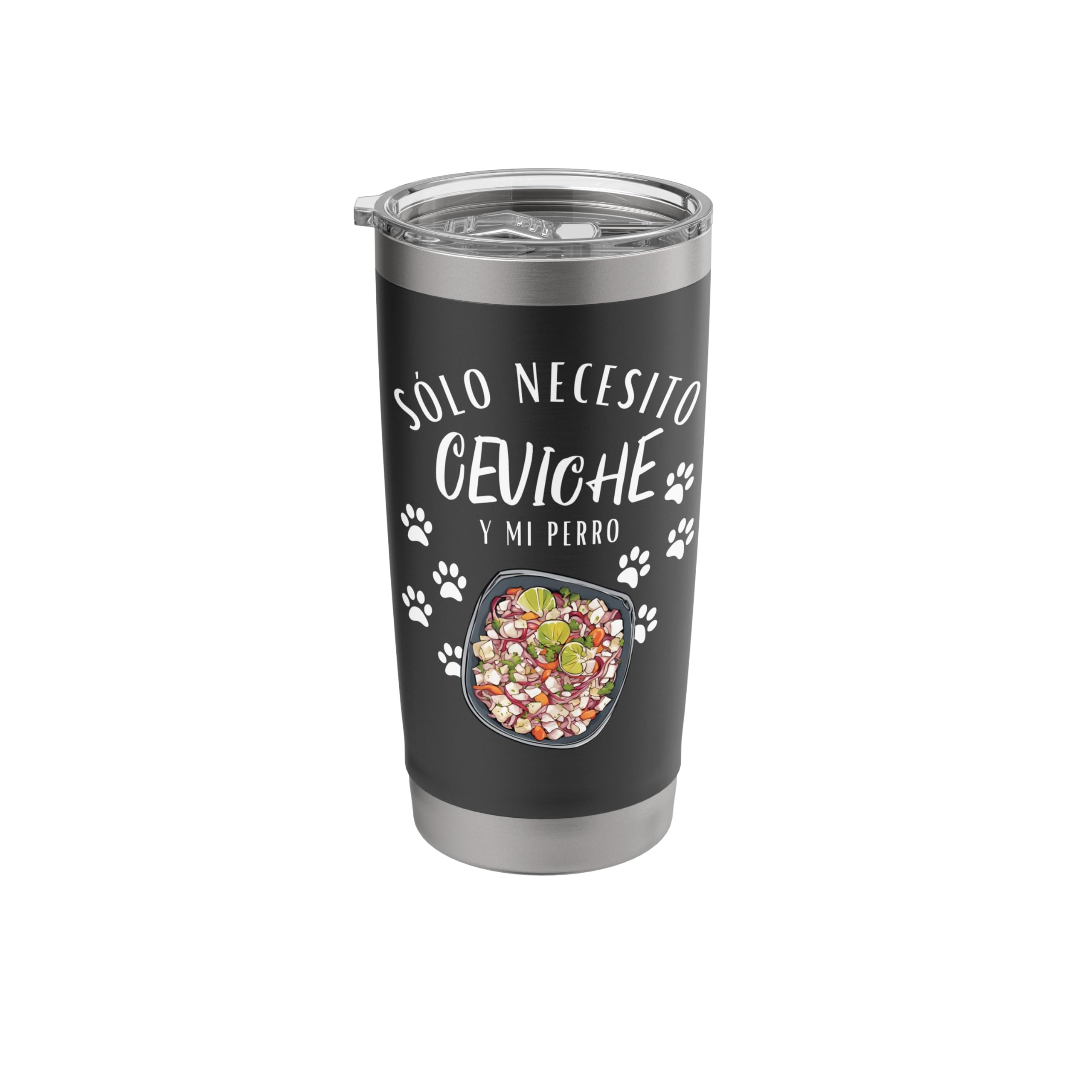 Peruvian Ceviche and Dog Lover Costume Ceviche and Dog Stainless Steel Insulated Tumbler