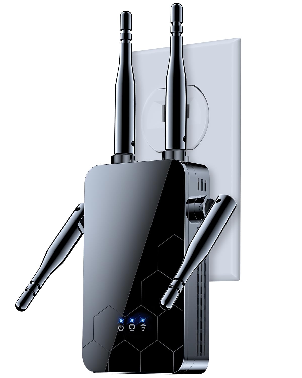 WiFi Extender Internet Booster, 10000 Sq.ft Long Range Repeater Wireless Routers Amplifier, Support More Network Devices at Home