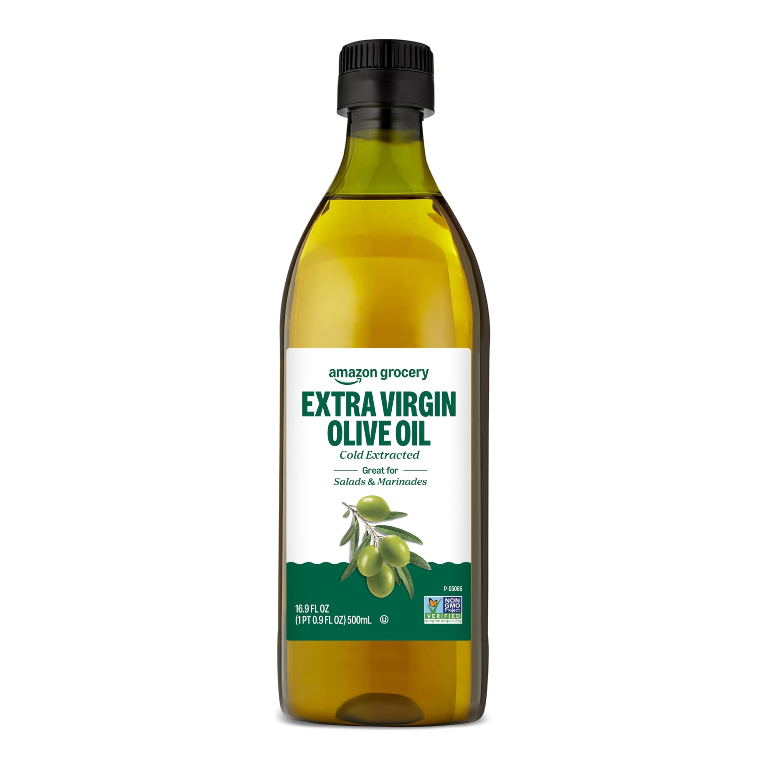 Amazon Grocery, Extra Virgin Olive Oil, 16.9 Fl Oz (Previously Amazon Fresh, Packaging May Vary)