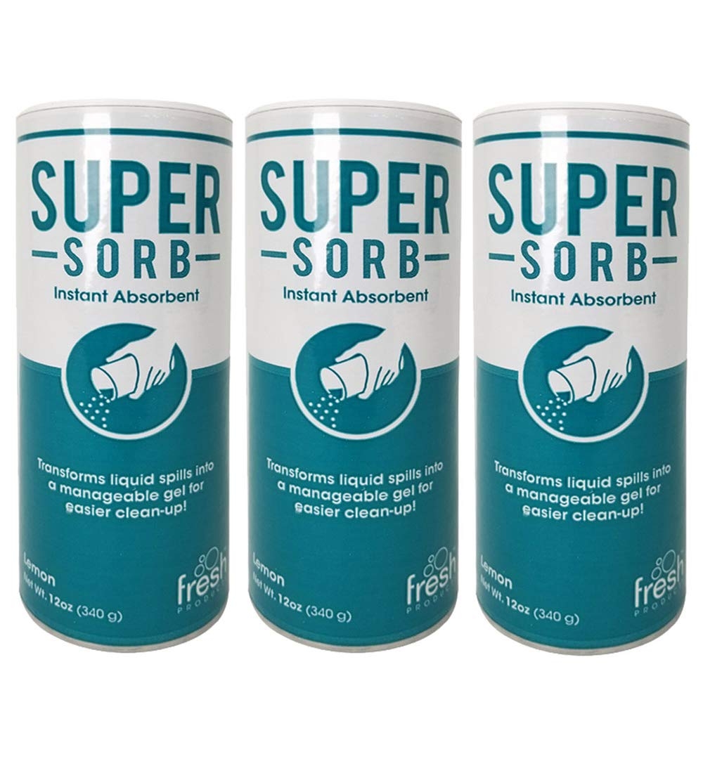 Fresh Products Super Sorb Instant Absorbent Clean Up Vomit 12 oz [Set of 3]