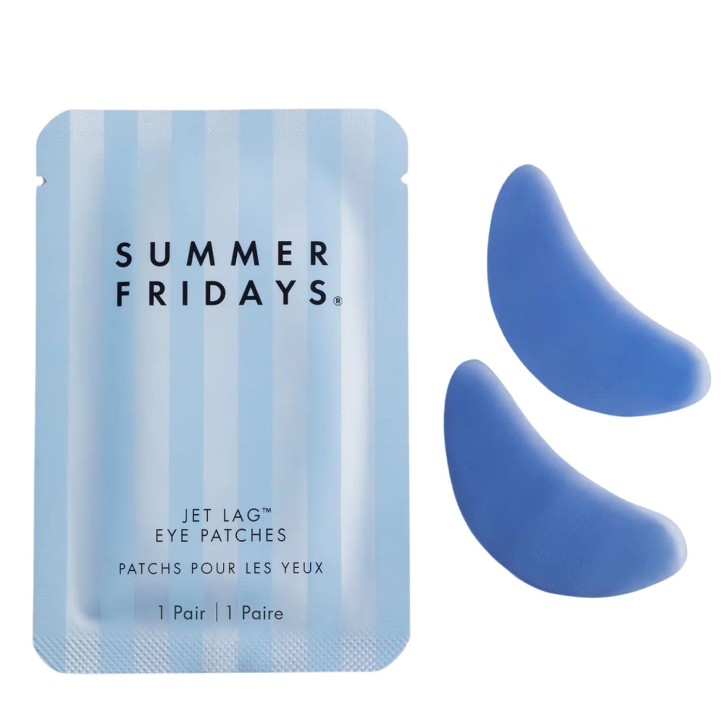 Summer Fridays Jet Lag Eye Patches (6 Pairs) - Moisturizing, Hydrating, and De-puffing Skincare for Puffy Undereye Bags & Circles