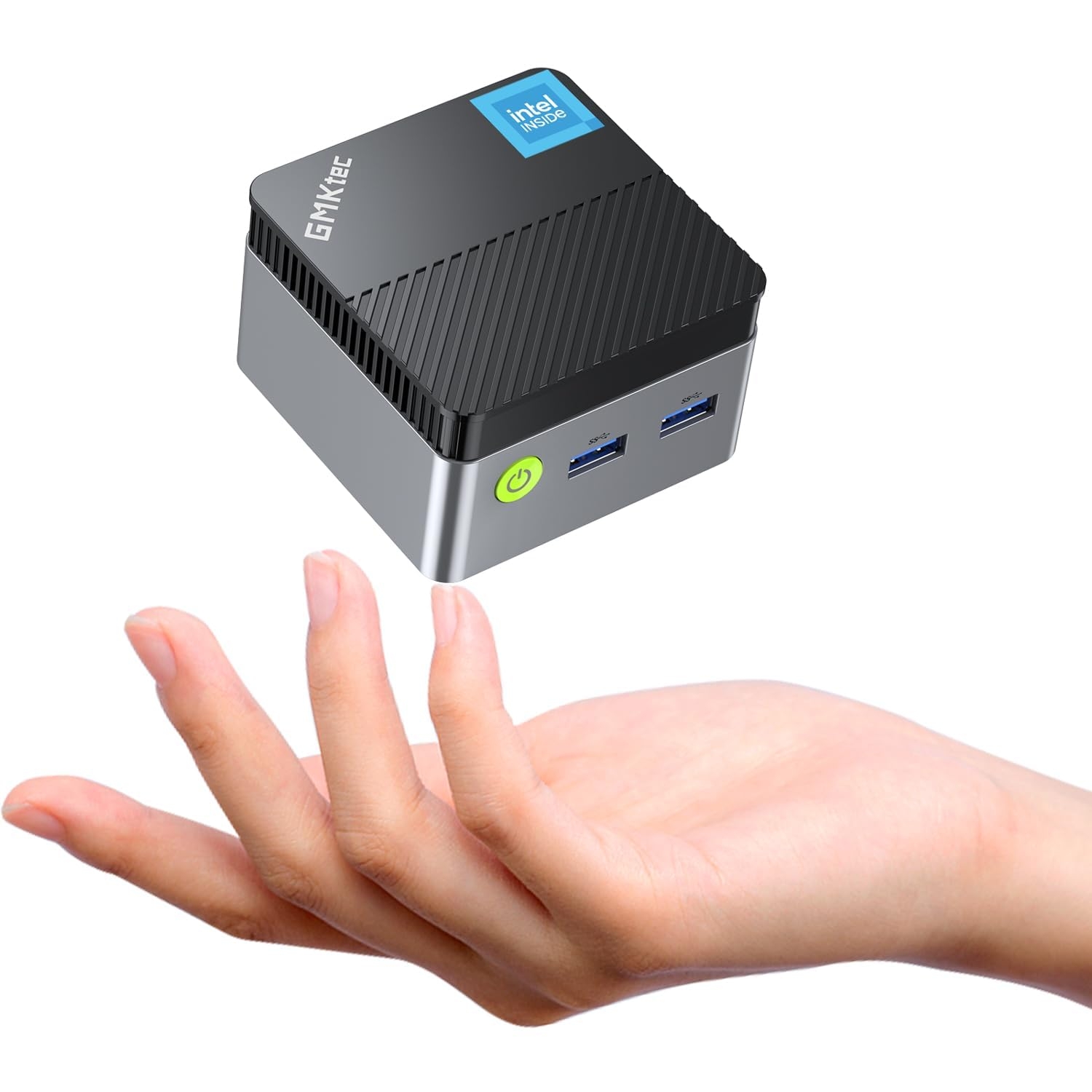 GMKtec Mini PC N97 Preinstalled Windows 11 Pro, G5 Micro Desktop Computer, 12th Gen Intel Alder Lake N97 (up to 3.60GHz) 12GB DDR5 256GB Hard Drive for Business, School, Office
