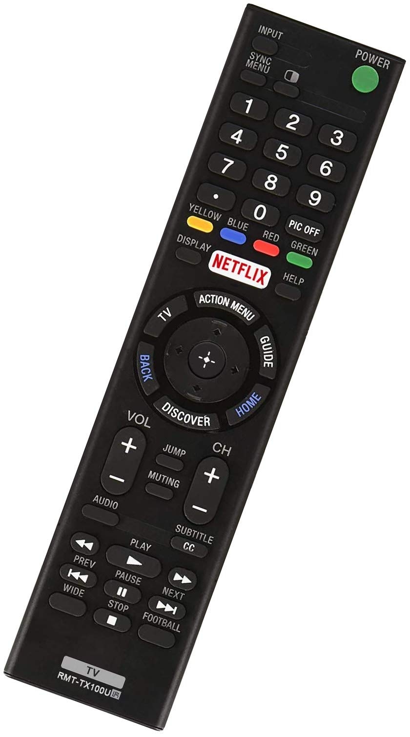 RMT-TX100U Universal Remote Control for Sony-TV-Remote All Sony LCD LED HDTV Smart bravia TVs - No Setup Needed