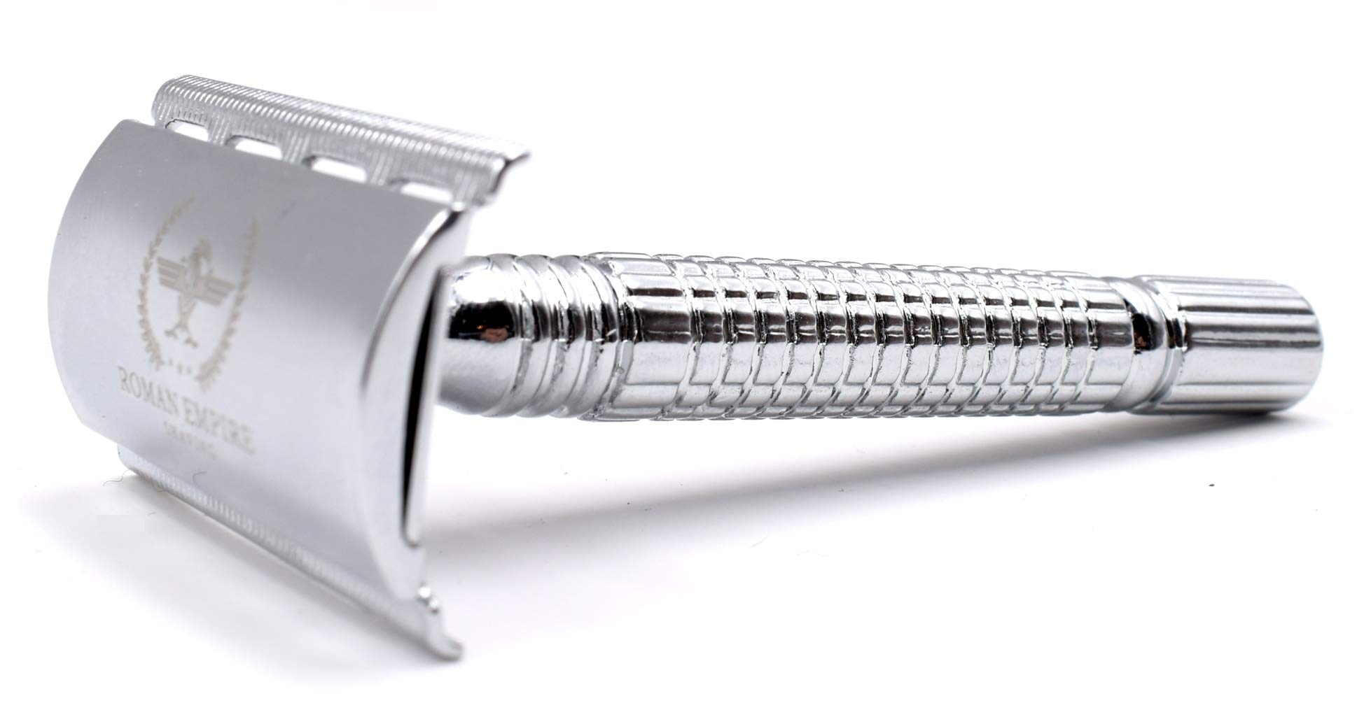 Roman Empire Shaving Double Edge Safety Razor ROMAN EMPIRE SHAVING Augustus with 20 Blades Sampler (Astra-Derby-Shark-Treet)