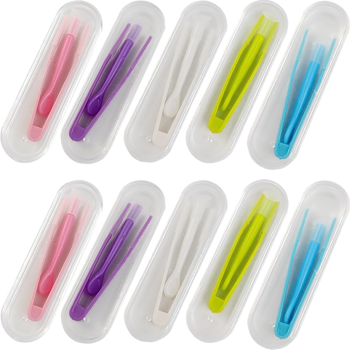 Seadiquiet A Set of Random Color Contact Applicator,Contact Lens Remover Tool,Inserter+Tweezer with Soft Tip for Contact Lens Cases Health and Household,Cases,Contact Lens Care