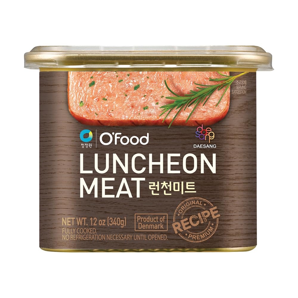 Chung Jung One Luncheon Meat, Ready-To-Eat Premium Pork Canned Meat, Pack of 1