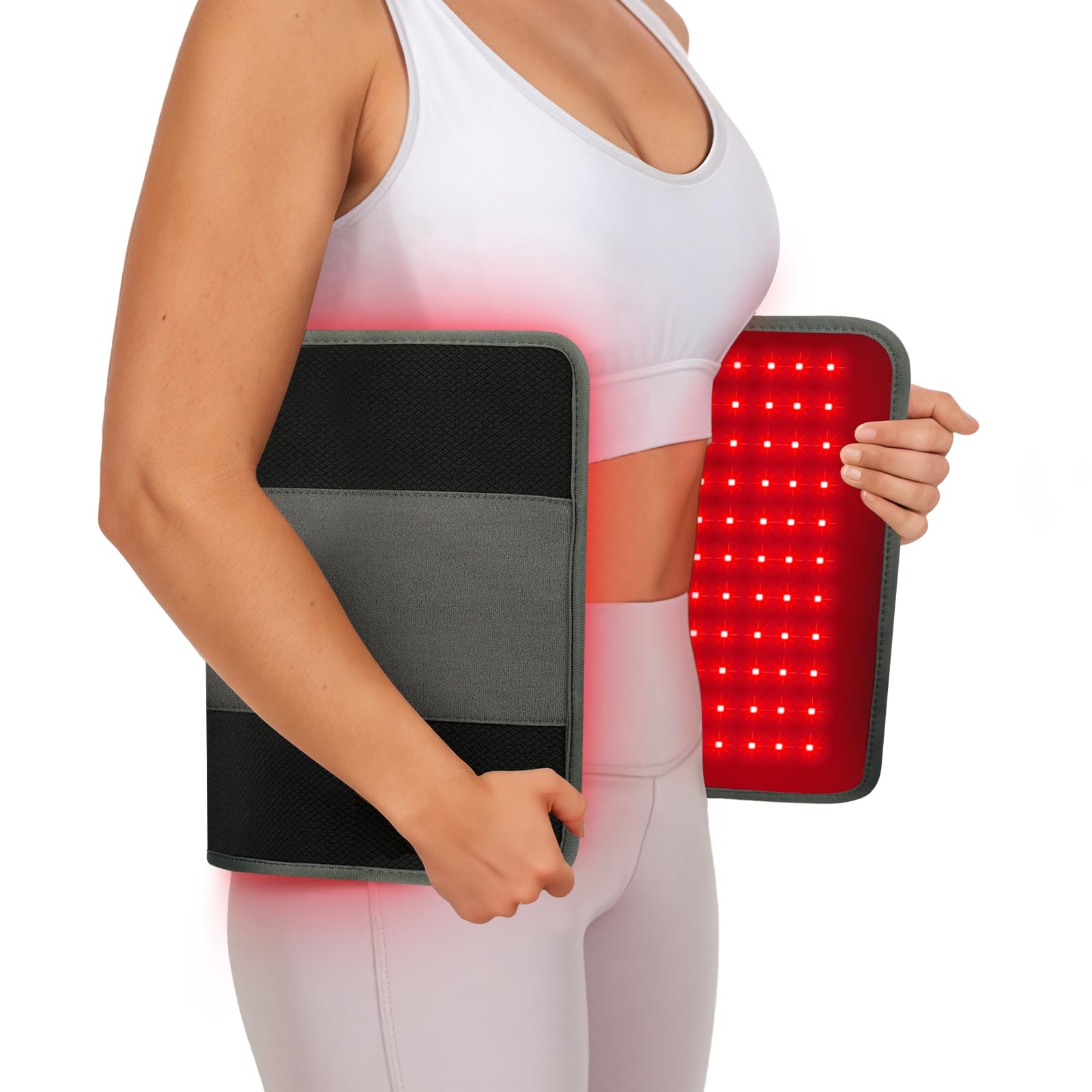 Comfytemp 24’’ x 12’’ Large Red Light Therapy Pad for Body, FSA HSA Eligible Near Infrared Light Therapy Wrap with Timer, 242 LEDs Light Therapy Pad for Back Shoulder Joint Muscle Pain Relief, 32W