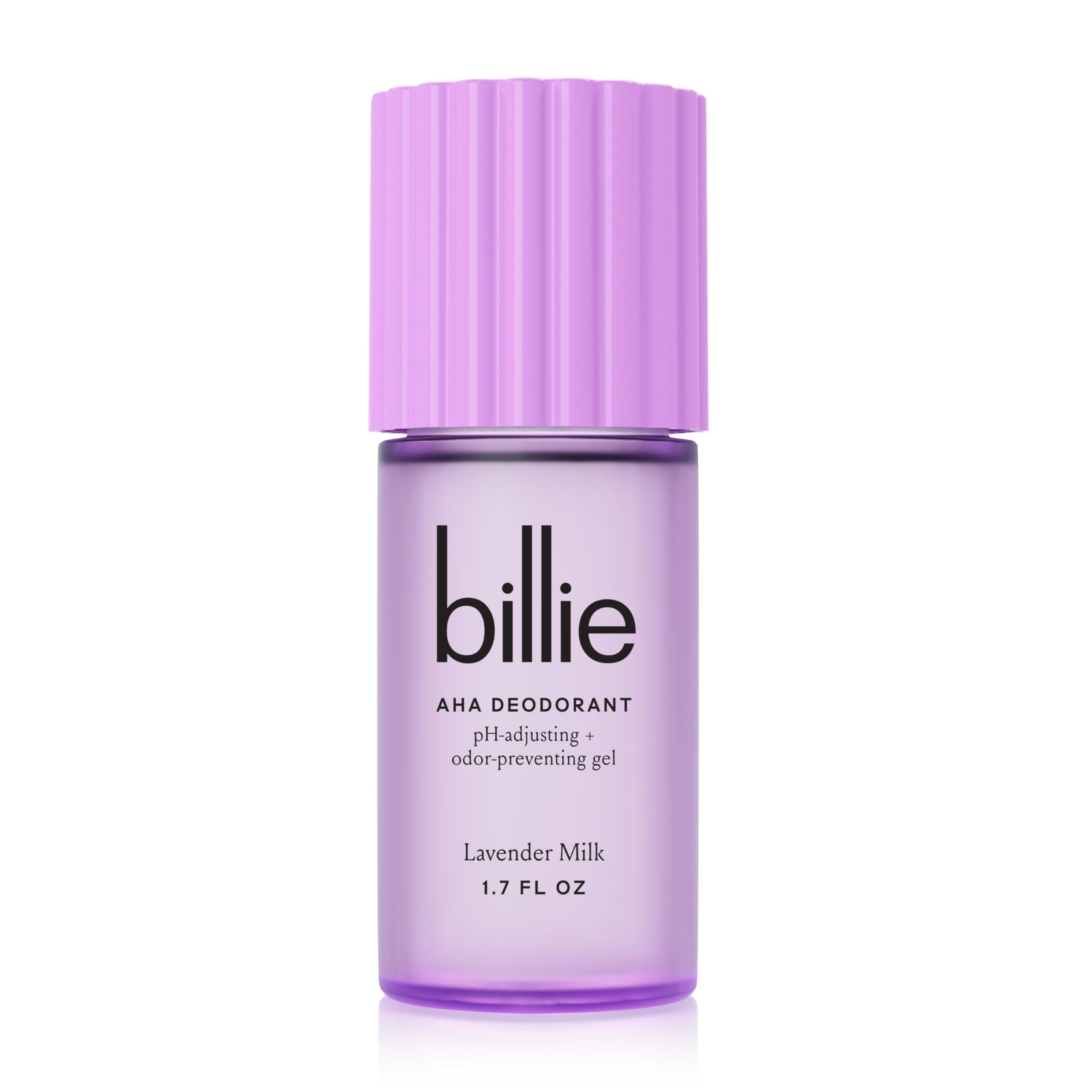 Billie AHA Deodorant 24-hour Odor-Preventing Gel, Aluminum-Free, Lavender Milk, 1.7oz