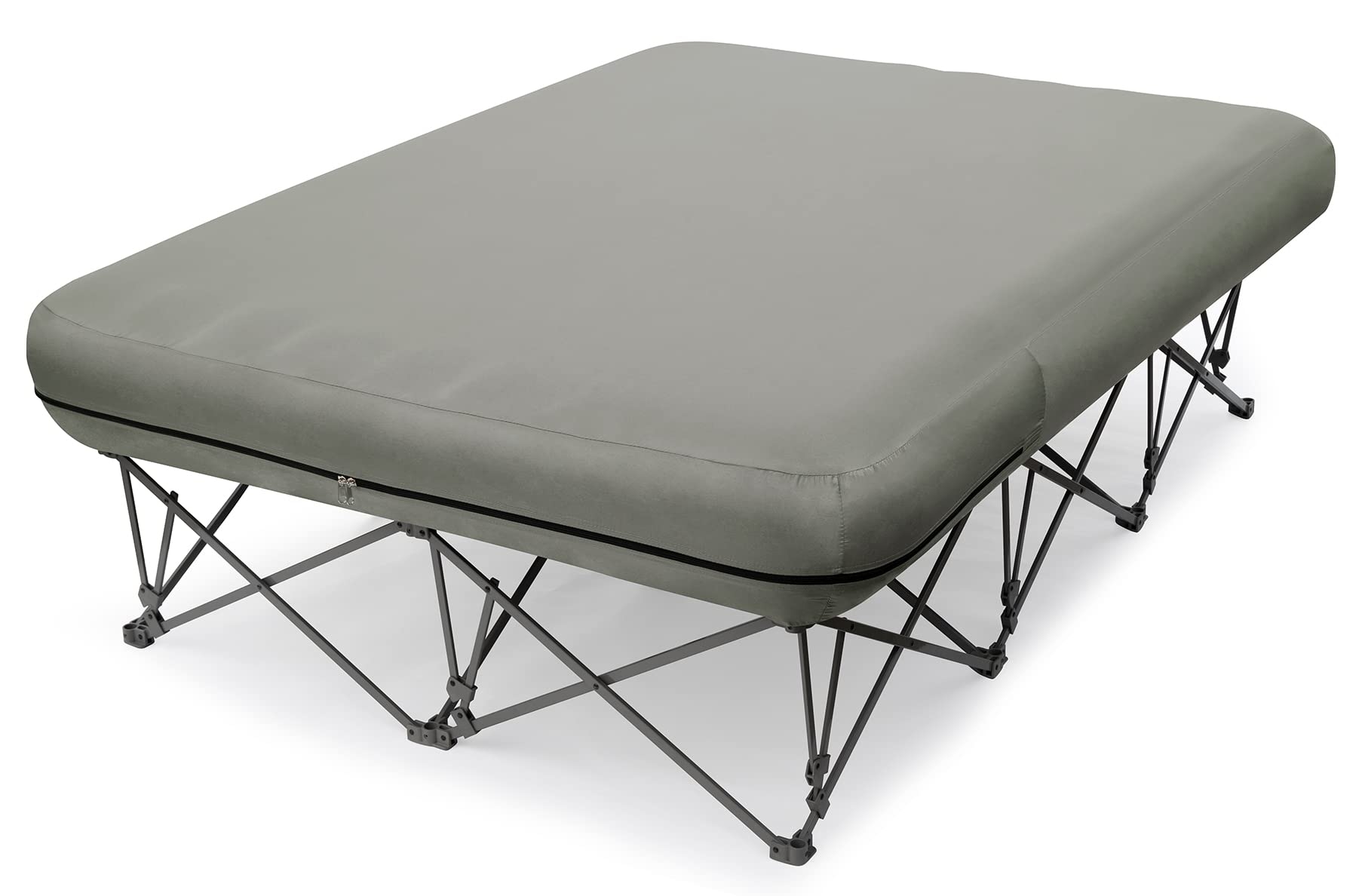 KAMPKEEPER Camping Cot,Camping Cots for Adults,Folding Camping Cot with Inflatable Air Mattress and Carry Bag,for Outdoor Travel Camp Beach Vacation (not Included The Airpump)