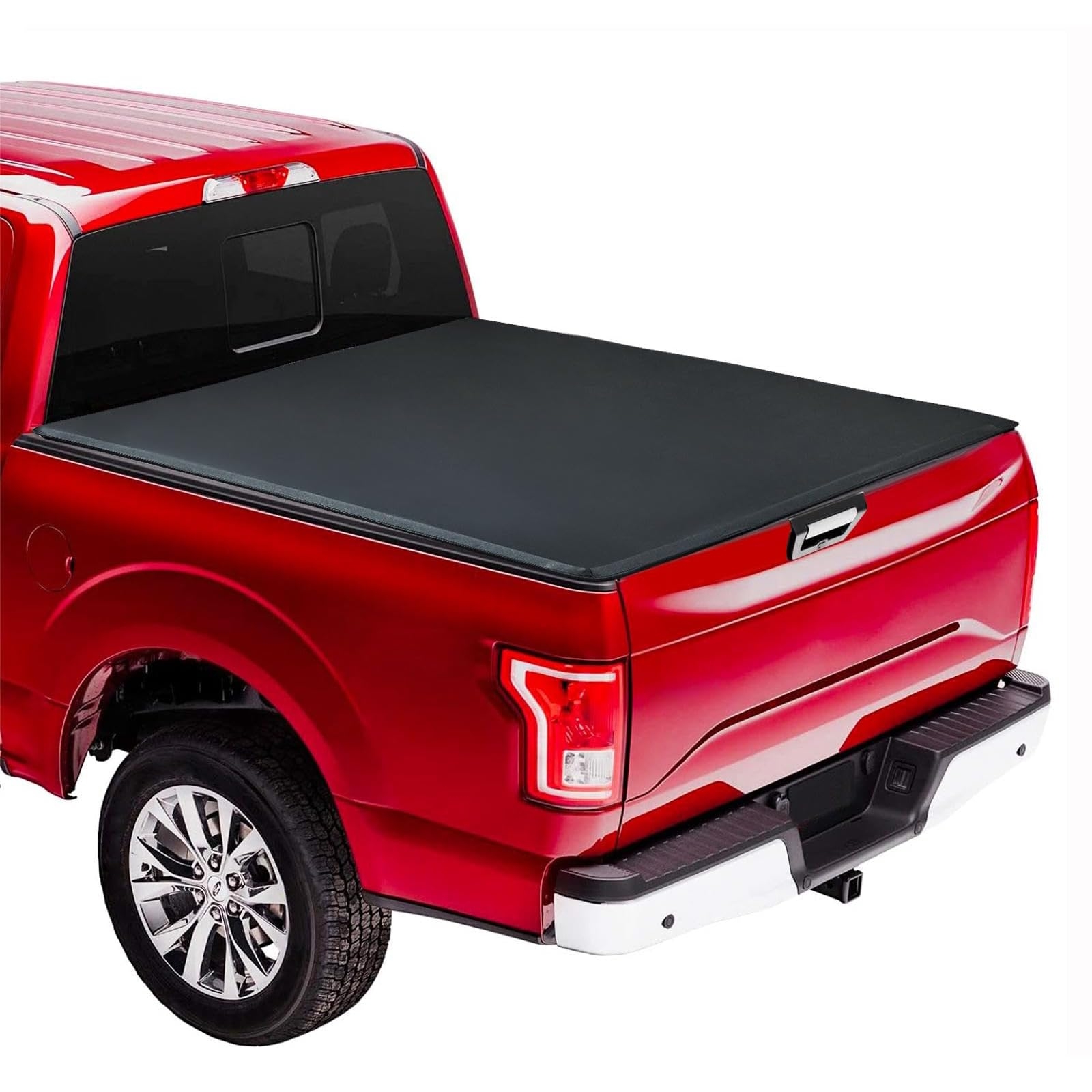 Soft Trifold Bed Cover Compatible with Maverick 2022-2024,4.6ft Truck Tonneau Covers for 2020 2023 2024 Maverick,Pickup Truck Bed Cover for Protect Truck Bed