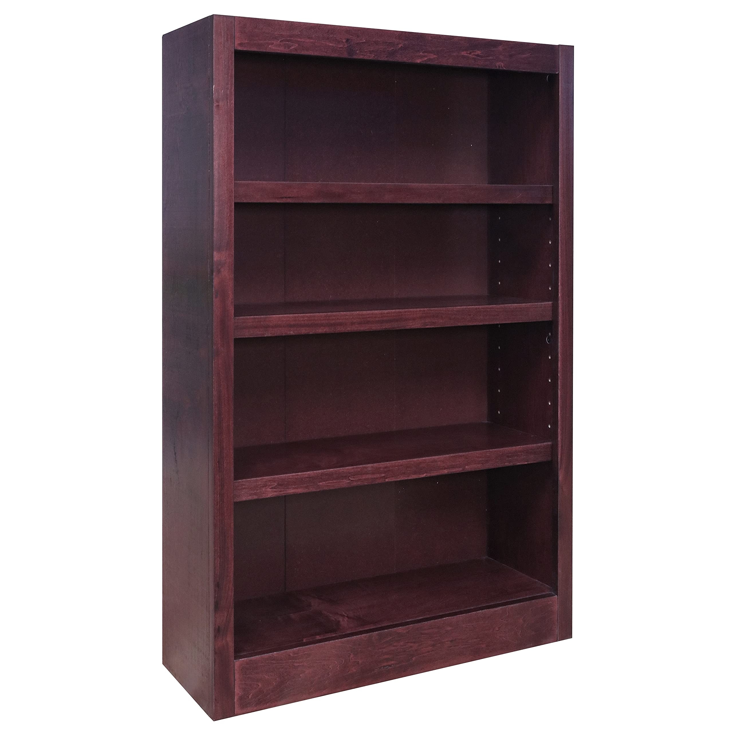 Concepts In Wood Midas Four Shelf Bookcase 48" H Cherry Finish