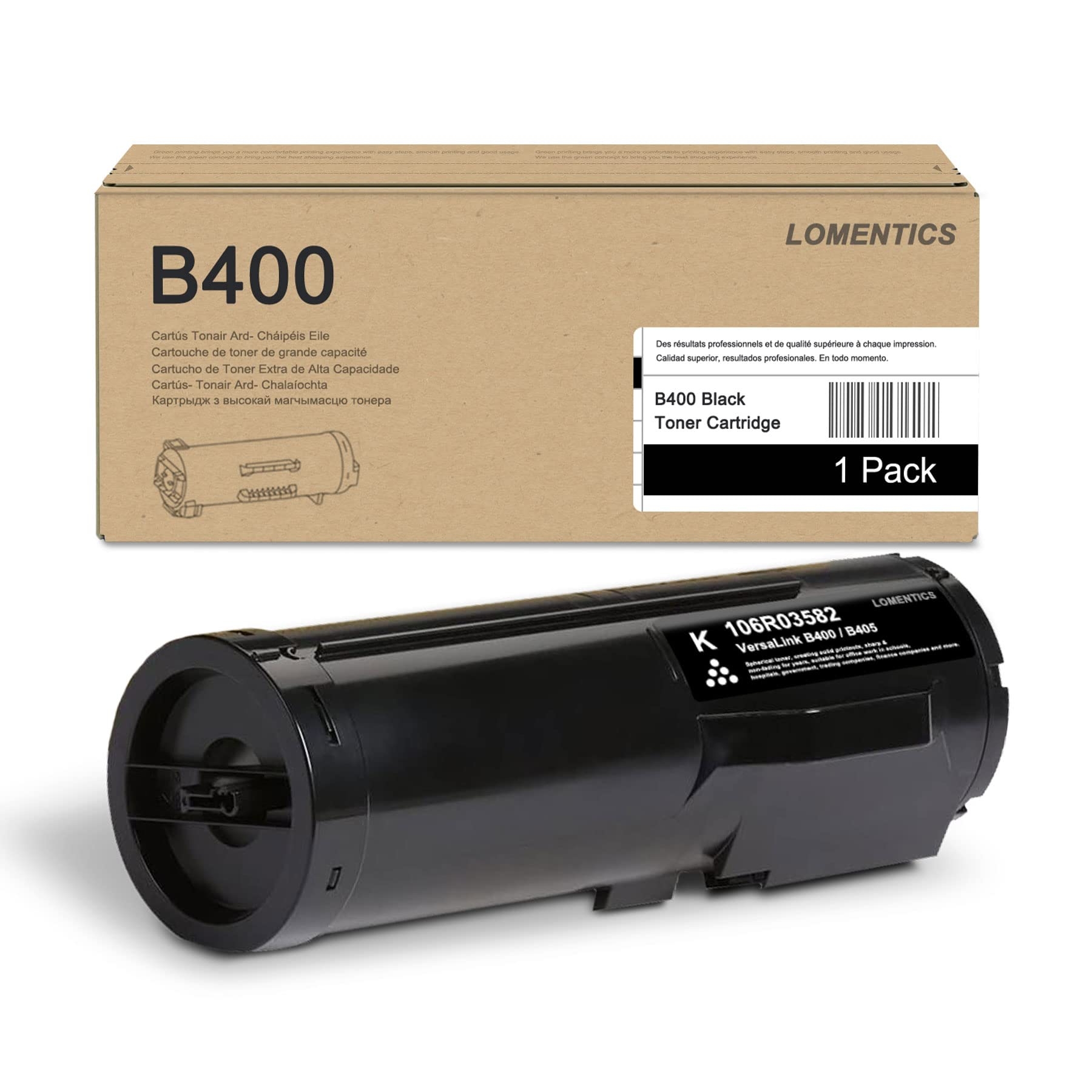 VersaLink B400/B405 Black High Capacity Toner Cartridge (1-Pack) - Loets 106R03582 Toner Cartridge (14,000 Pages) Replacement for Xerox VersaLink B405 B400 B400DN B400N B405N B405DN Printer