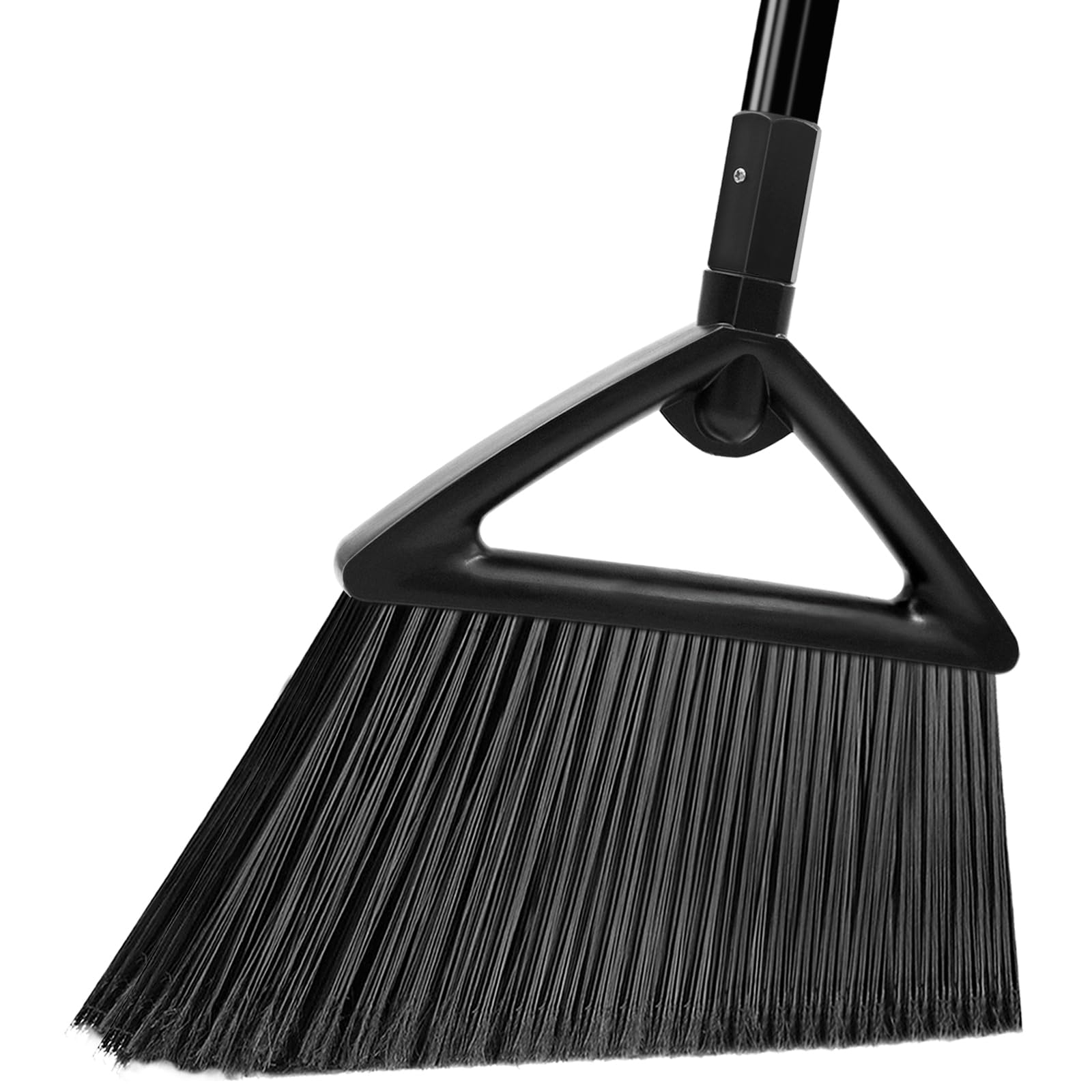 PUTNATRUE Outdoor Angle Broom Indoor,Upgraded Heavy Duty Commercial Brooms,Black Broom for Sweeping House,Restaurant,Kitchen,Garage,Courtyard
