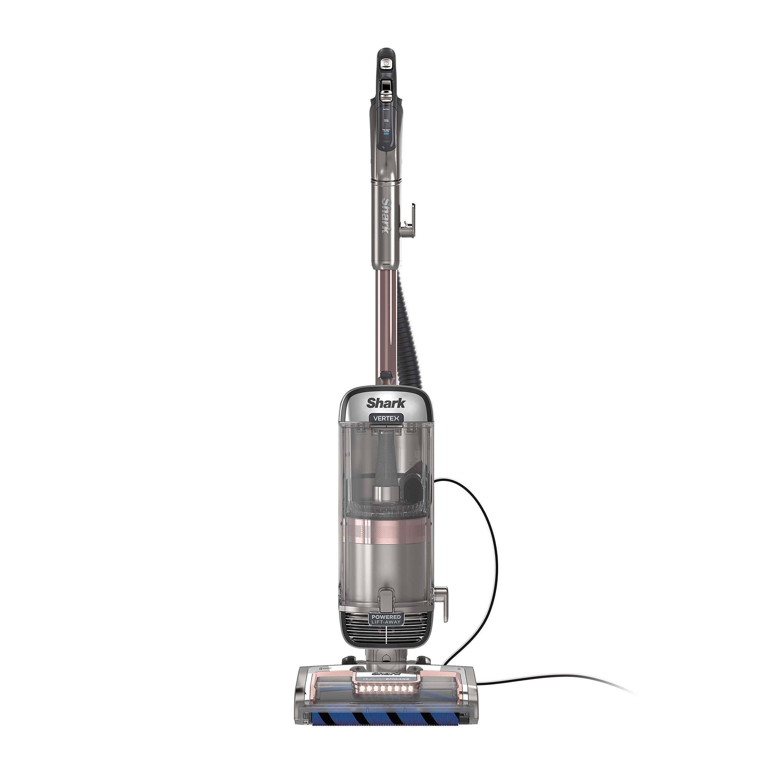 Shark AZ2002 Vertex DuoClean PowerFins Upright Vacuum with Powered Lift-Away Self-Cleaning Brushroll and HEPA Filter, 1 Quart Dust Cup Capacity, Rose Gold (Renewed)