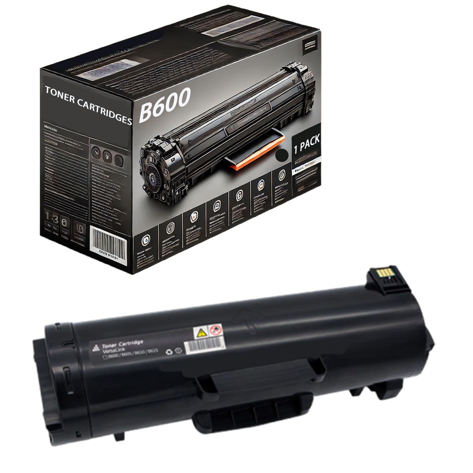 B600 106R03944 Toner Cartridges Compatible for Xerox VersaLink B600 B605 B610 B615 Printers, Includes Chip, High Yield 46700 Pages (Black)