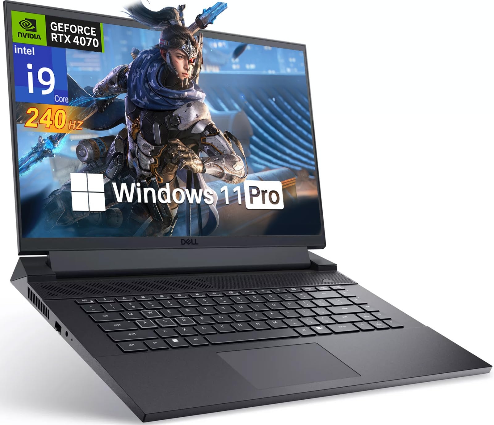 Dell G16 7630 Gaming Laptop, with Office Pro Lifetime License, NVIDIA RTX 4070 8GB GDDR6, 64 GB RAM 1 TB SSD, Intel i9-13900HX, 16-inch QHD+ 240Hz 3ms Display, Backlit Keyboard, Windows 11 Pro