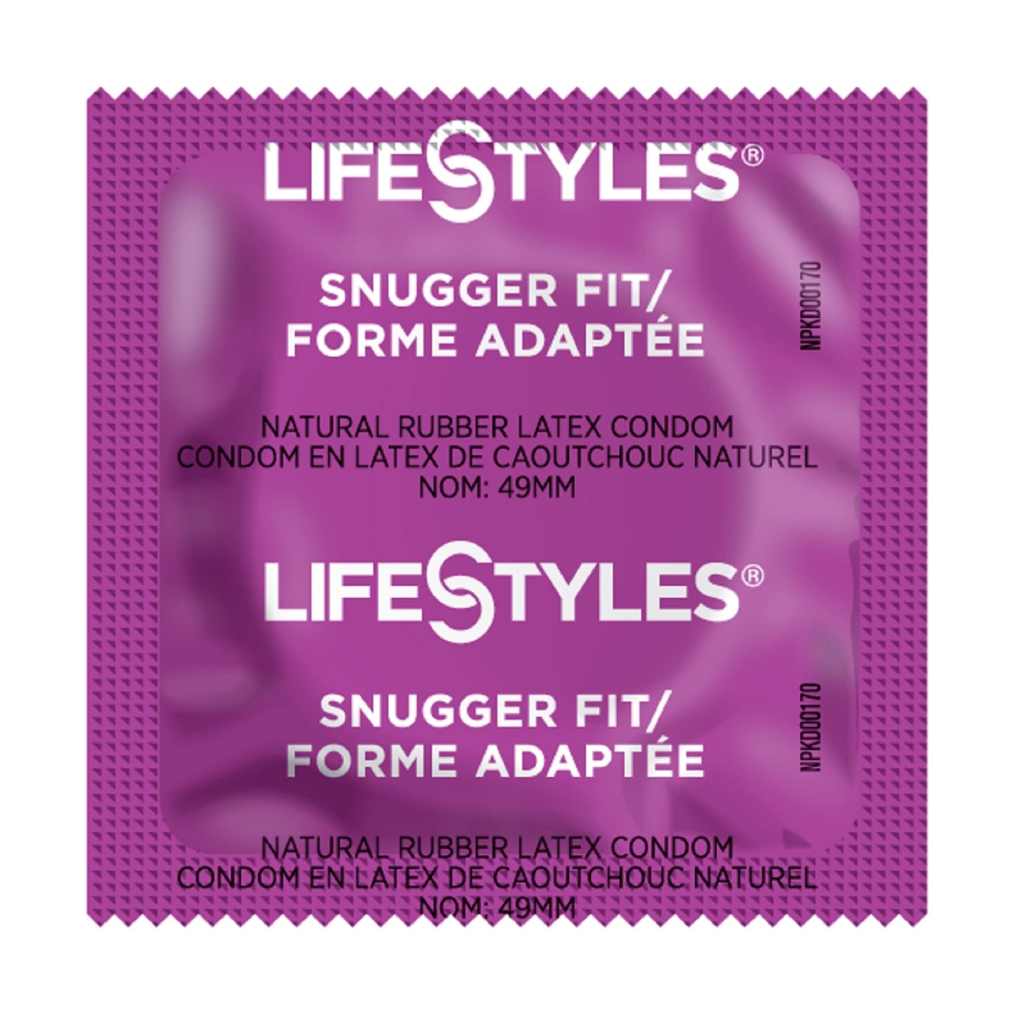 Lifestyles Snugger Fit Natural Rubber and Lubricated Latex Condoms Value Pack, 25 Count, 1 Pack, Triple Tested for Best Protection, Made with UltraGlide Silicone Lube