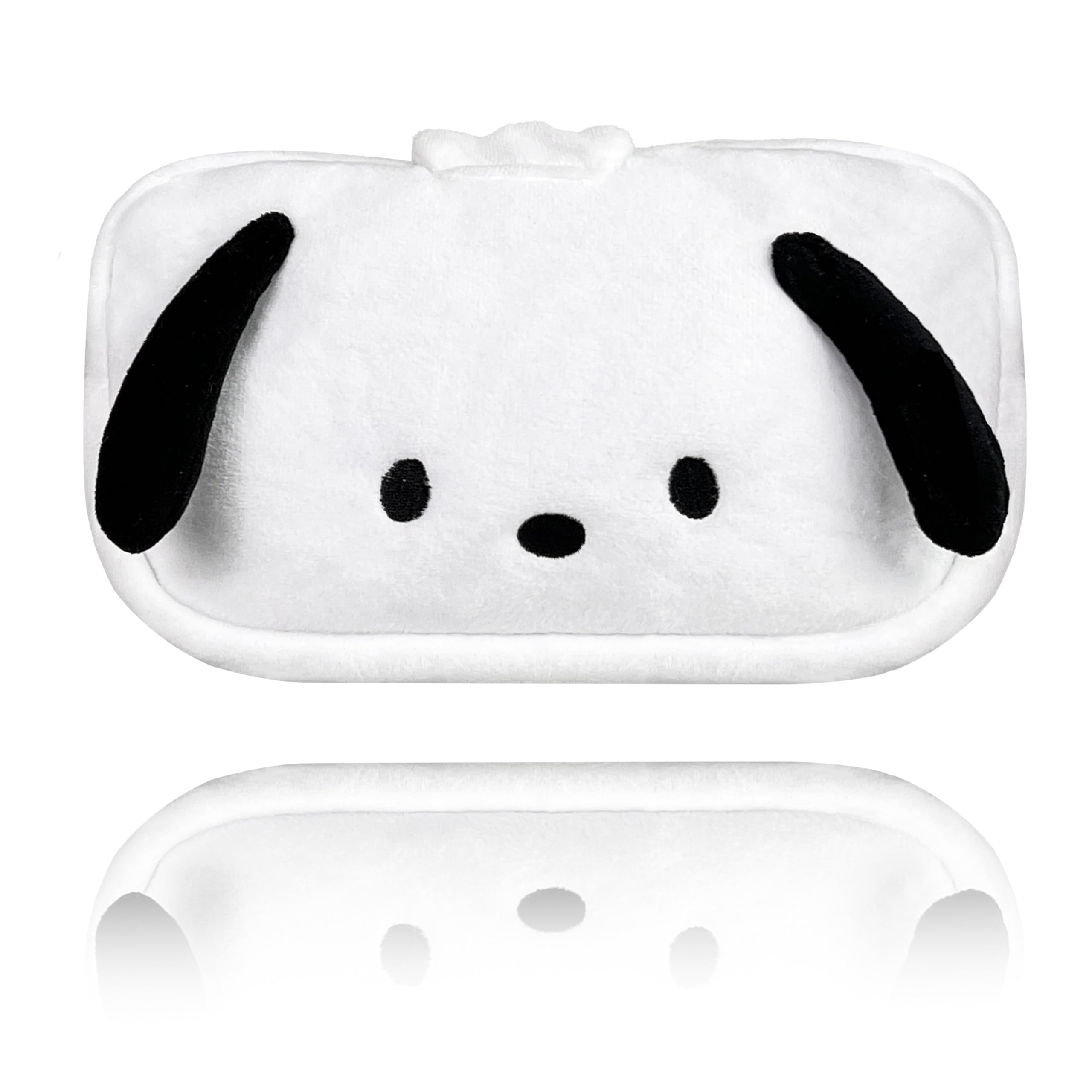 ROFOLO Cute Dog Cosmetic Bag, Cartoon Makeup Bag for Girls, Kawaii Anime Cartoon Capacity bag case for women(Pocca)