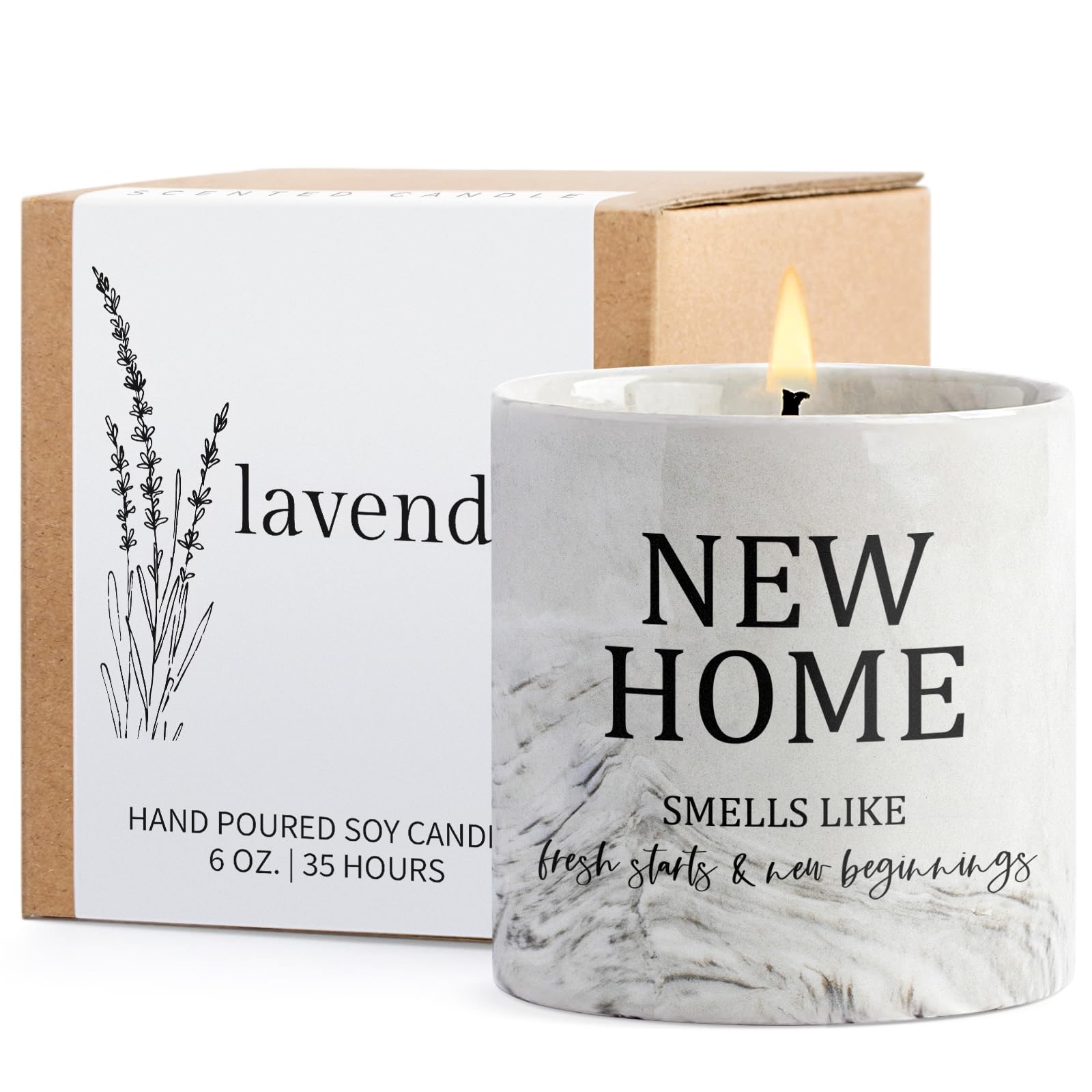 Housewarming Gifts New Home Candle for New Homeowners First Apartment Gifts New House Gift House Warming Candle for Women Men Best Friends Lavender Candles