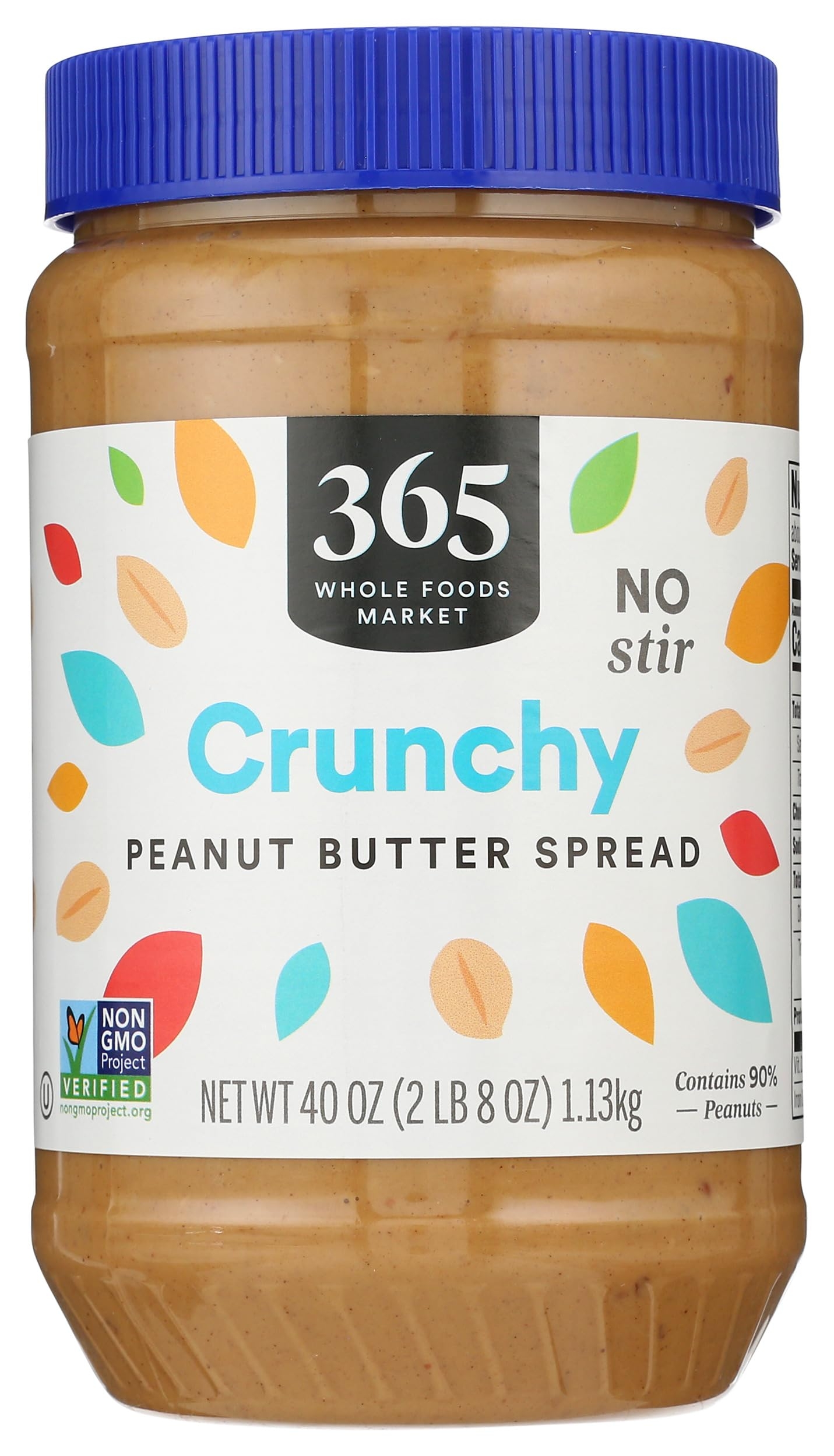 365 by Whole Foods Market, Peanut Butter Spread, Crunchy No Stir, 40 Ounce