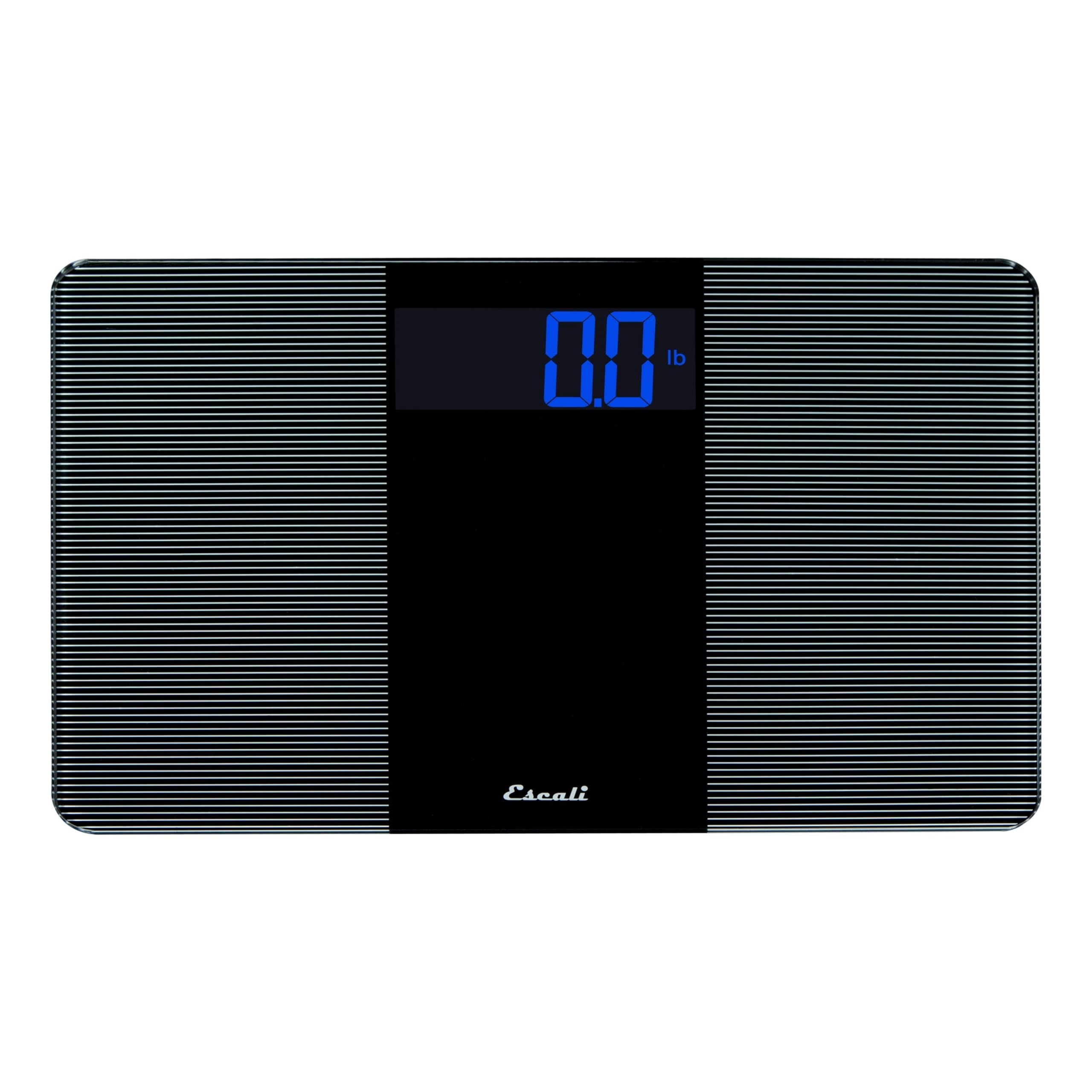 Escali Extra Wide Digital Bathroom Scale for Body Weight with Wide Platform for Natural Stance and Stability, High Capacity of 400 lb, Batteries Included