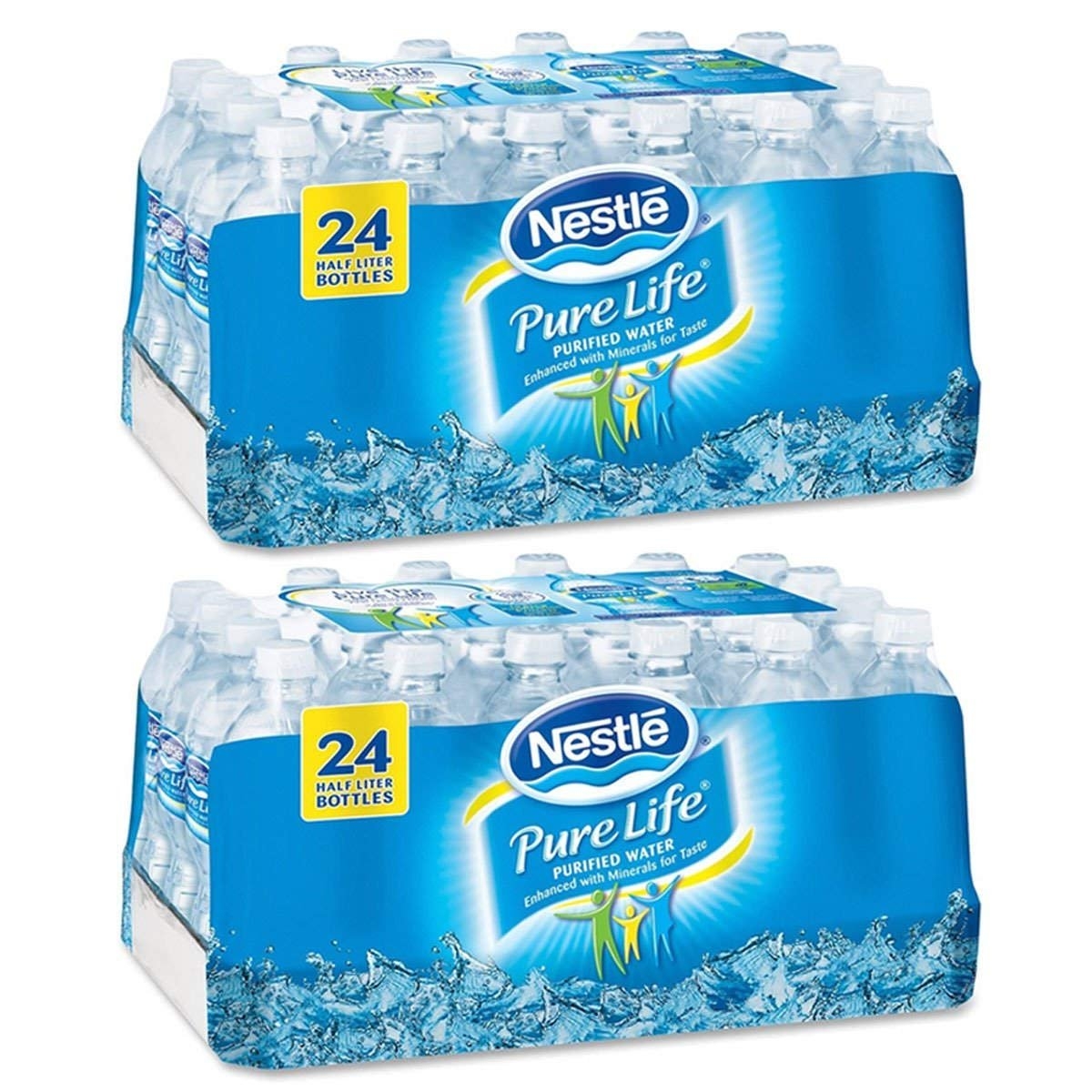 Pure Life Purified Water, 16.9 oz. Bottles, 2 Cases (24 Bottles)
