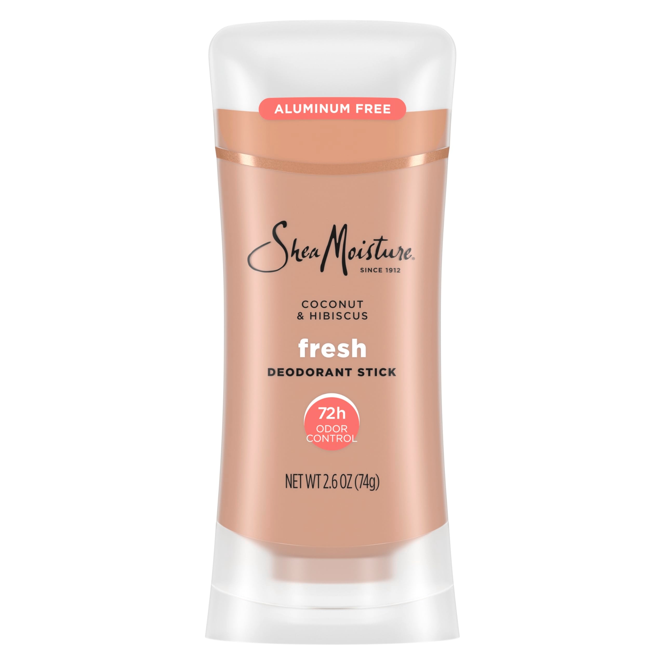 SheaMoisture Deodorant Stick 72h Odor Control Coconut & Hibiscus Fresh Aluminum Free 2.6 oz