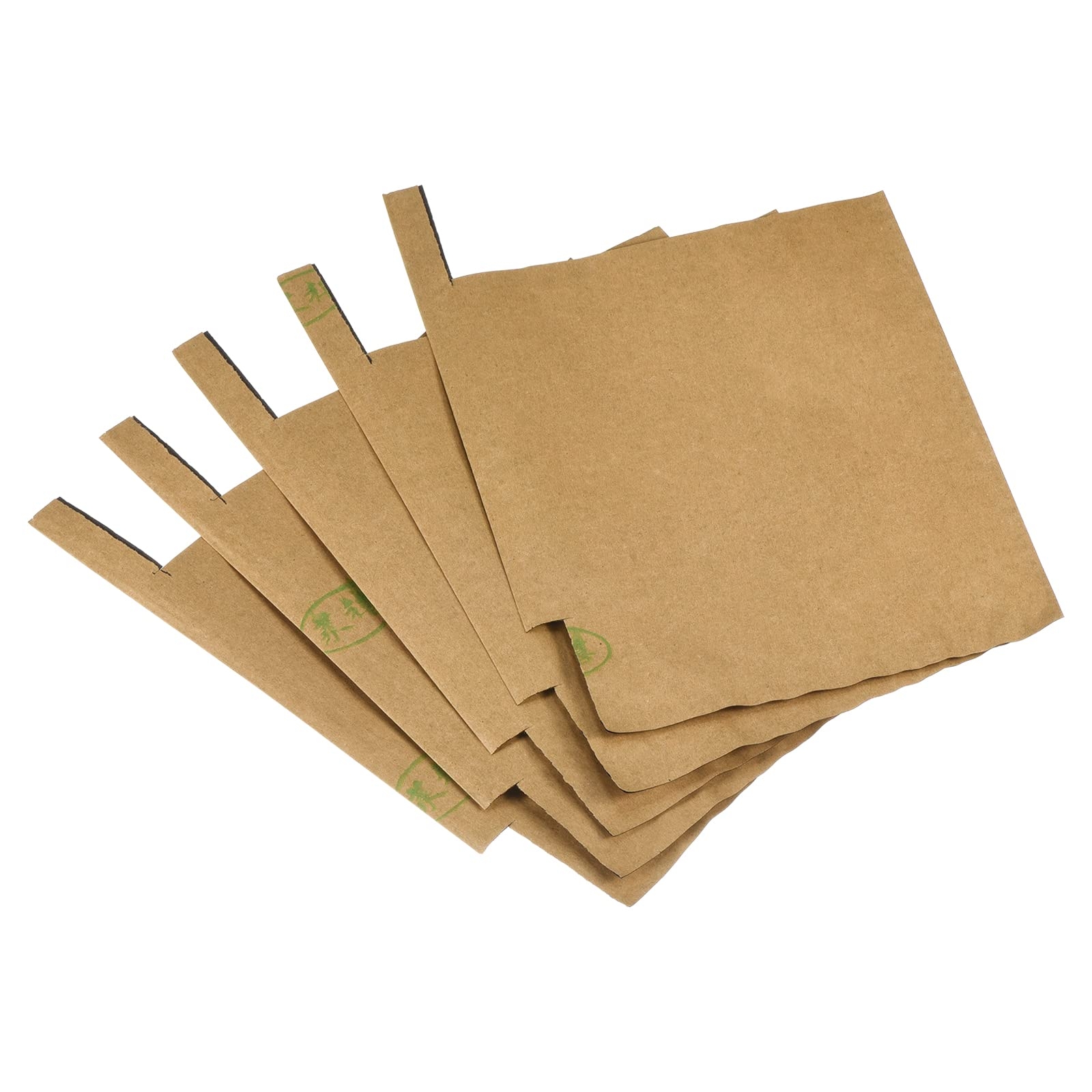 MECCANIXITY Fruit Protection Bags 18x15cm Paper Fruit Cover Bags for Fruit Flower Protecting Yellow/Black Pack of 100
