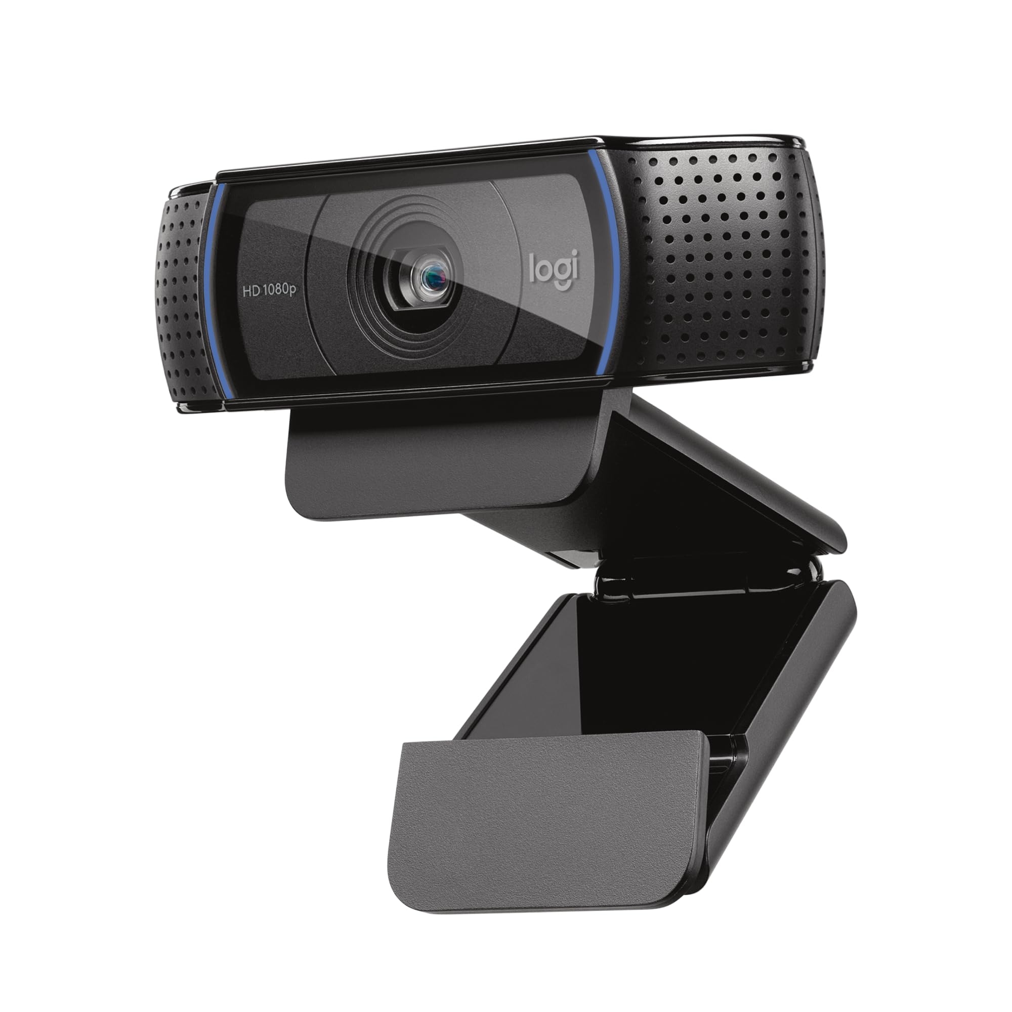 Logitech C920x HD Pro Webcam, Full HD 1080p/30fps Video, Clear Audio, HD Light Correction, PC Camera Webcam, Works with Skype, Zoom, Facetime, PC, Laptop, Mac, Tablet - Black