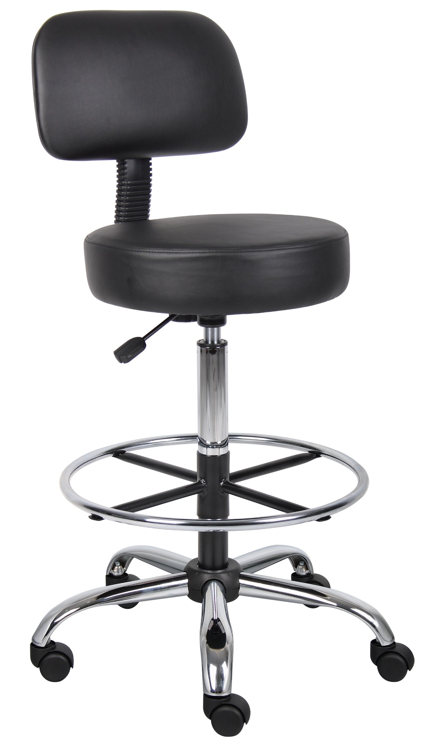 Boss Office Products Medical Stool, Black