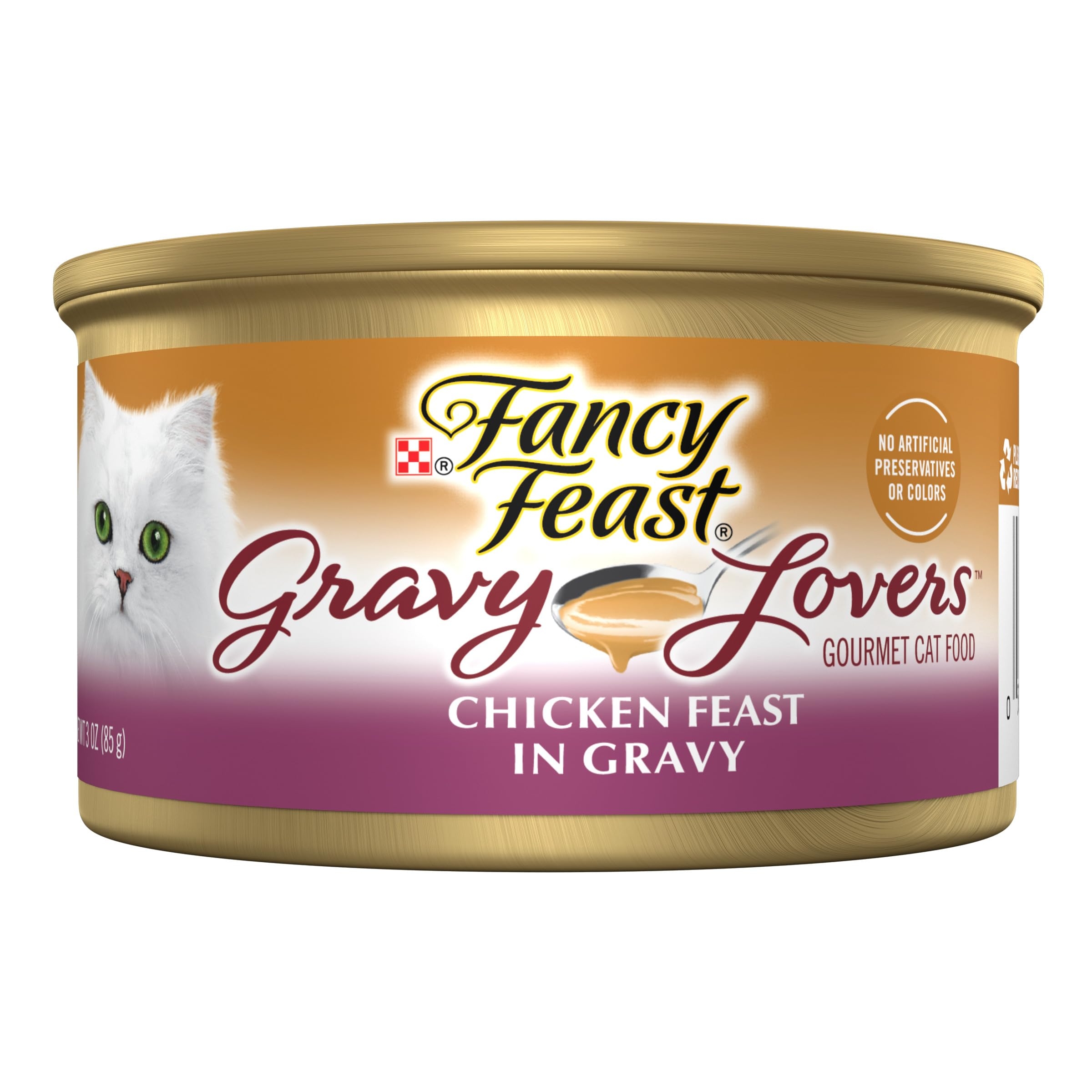 Purina Fancy Feast Gravy Wet Cat Food, Gravy Lovers Chicken Feast in Grilled Chicken Flavor Gravy - (24) 3 oz. Cans