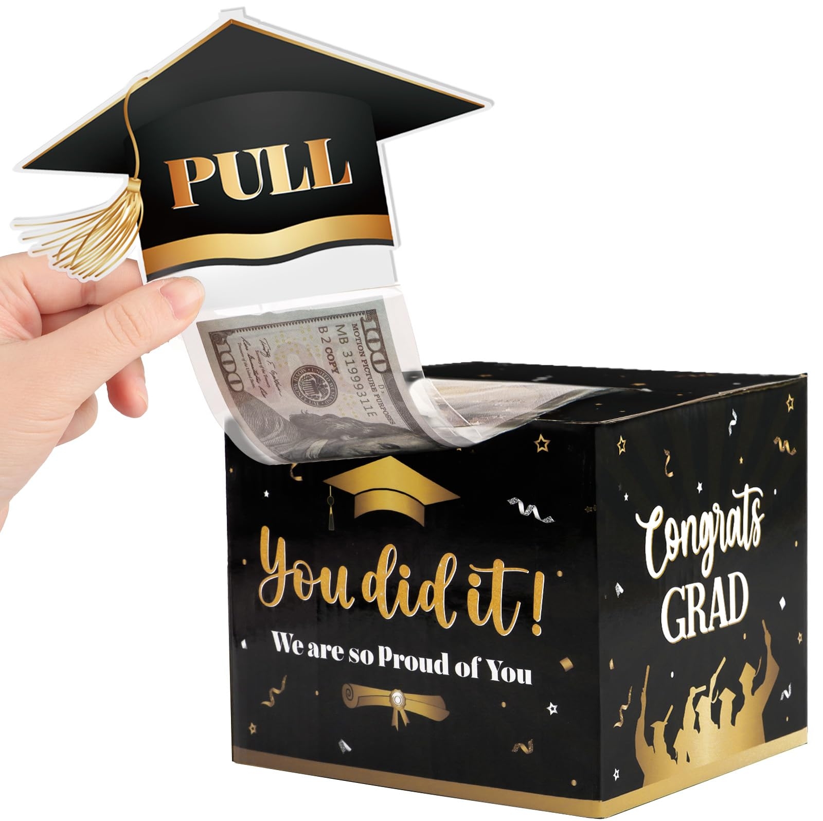 Graduation Money Box for Cash Gift Graduation Gifts for Him Her College High School Congrats Grad Surprise Money Holder