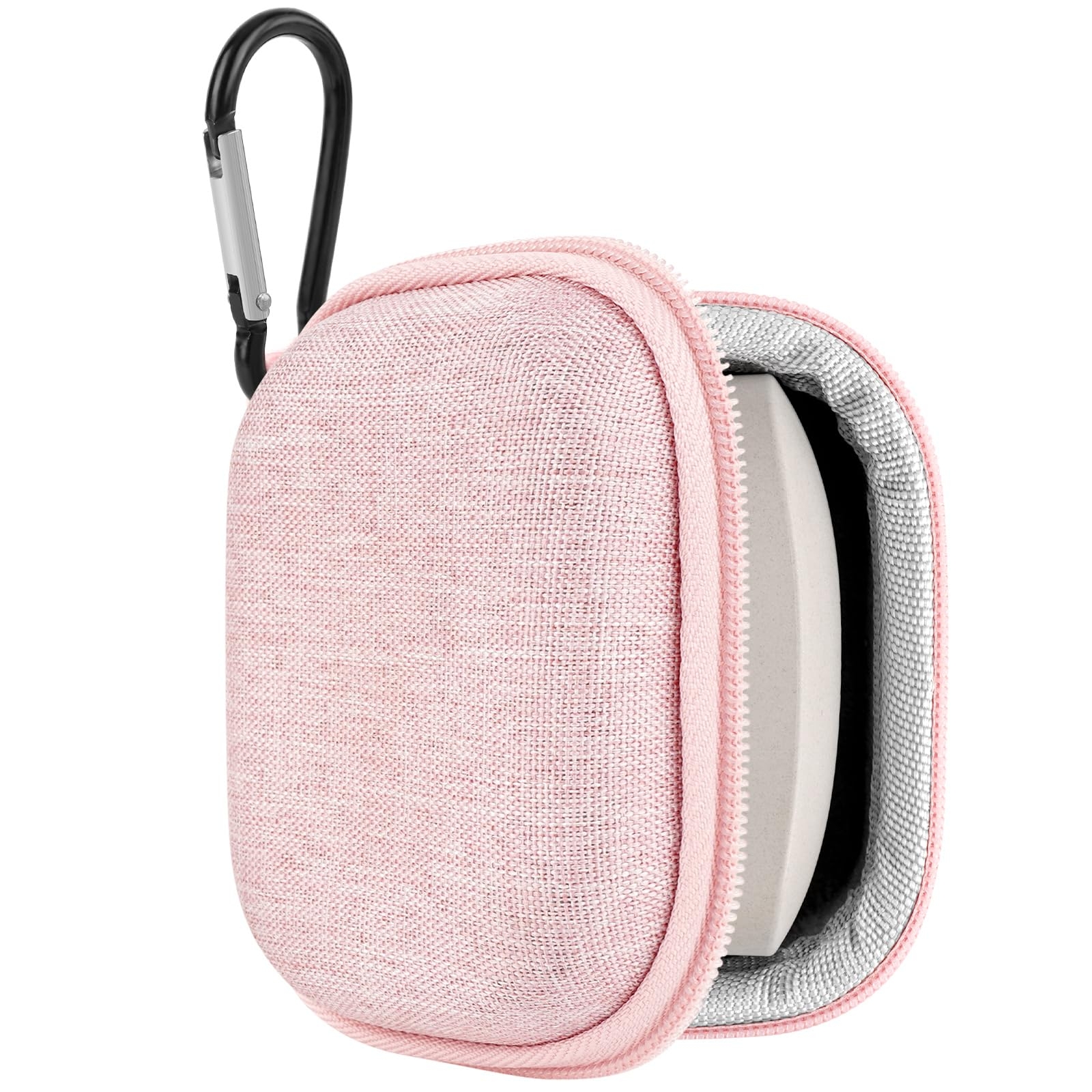 Geekria Shield Earbuds Case Compatible with Sony WF-1000XM6, WF-1000XM5, LinkBuds Open/Fit, Replacement Hard Shell Travel Carrying Bag (Pink)