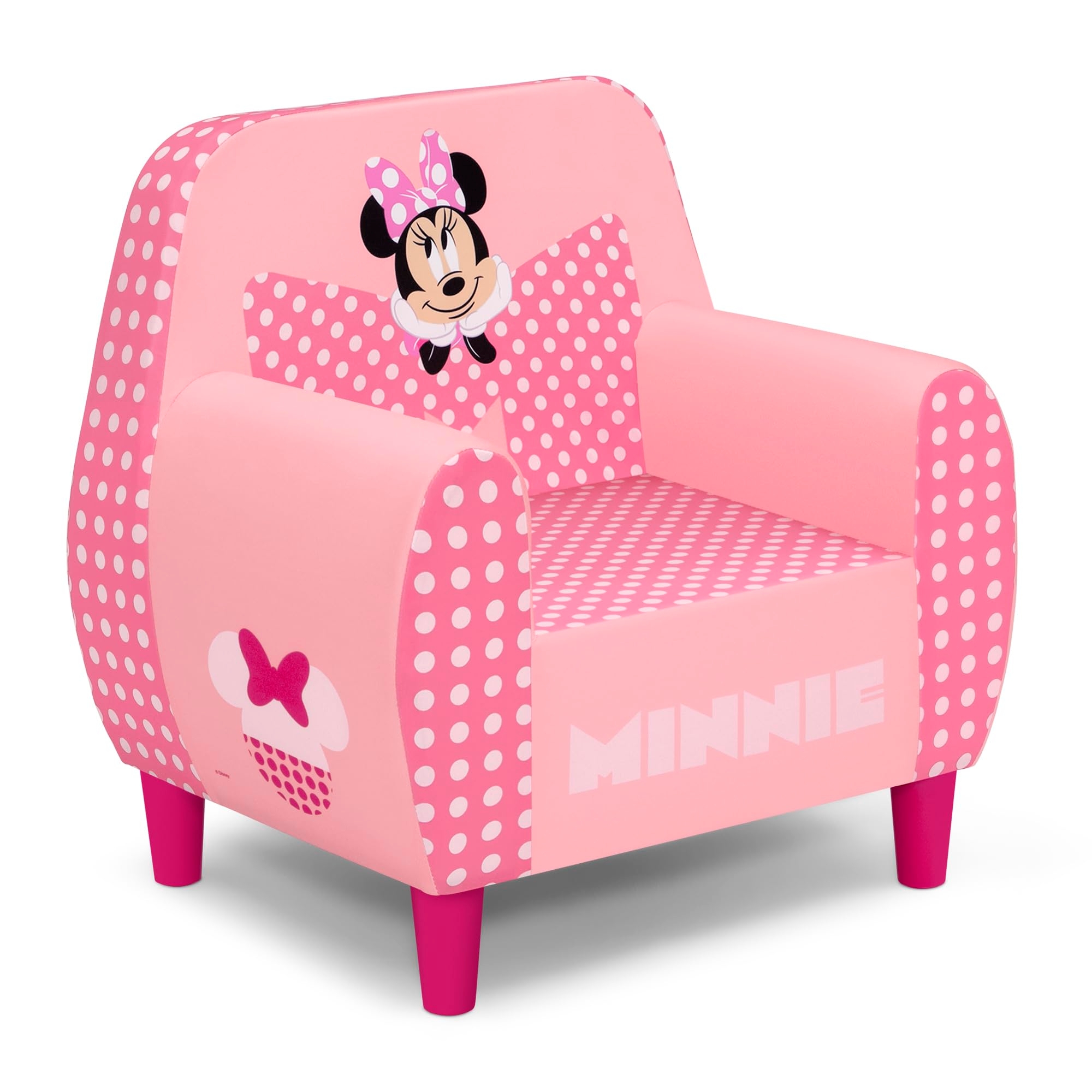 Delta Children - Disney Minnie Mouse Foam Chair for Kids, Pink